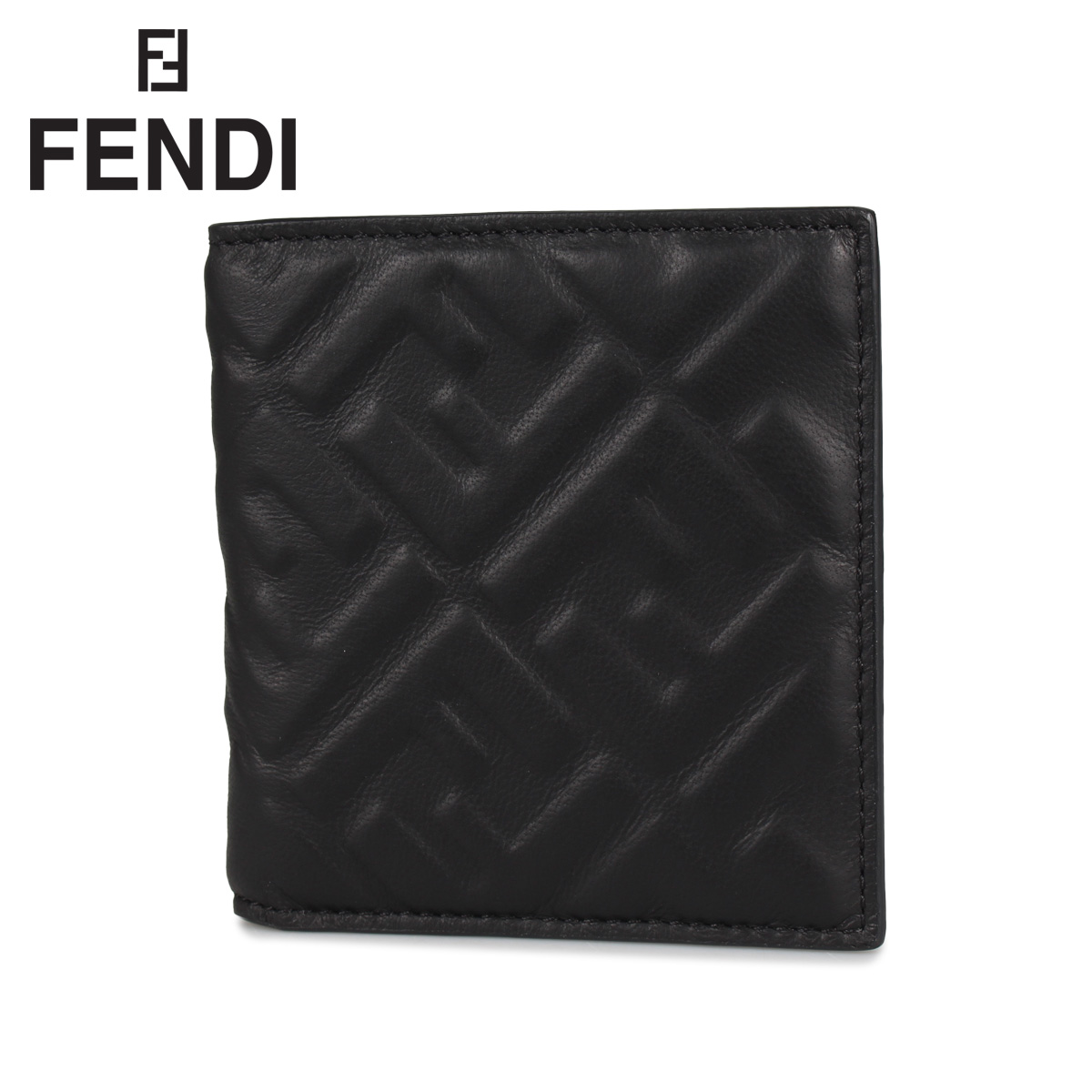 楽天市場 Fendi フェンディ 財布 二つ折り メンズ レディース イタリア製 Wallet ブラック 黒 7m0274a72v シュガーオンラインショップ