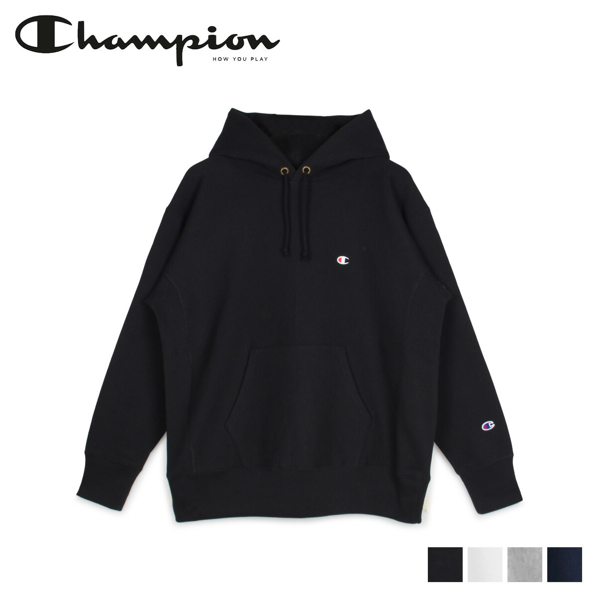 送料無料 新品 チャンピオン Champion リバースウィーブ C3 Q117 白 黒 ネイビー グレー ホワイト ブラック Sweatshirt Hooded Pullover Weave Reverse レディース メンズ プルオーバー スウェット パーカー Chm C3 Q117 Bhavaspa Com