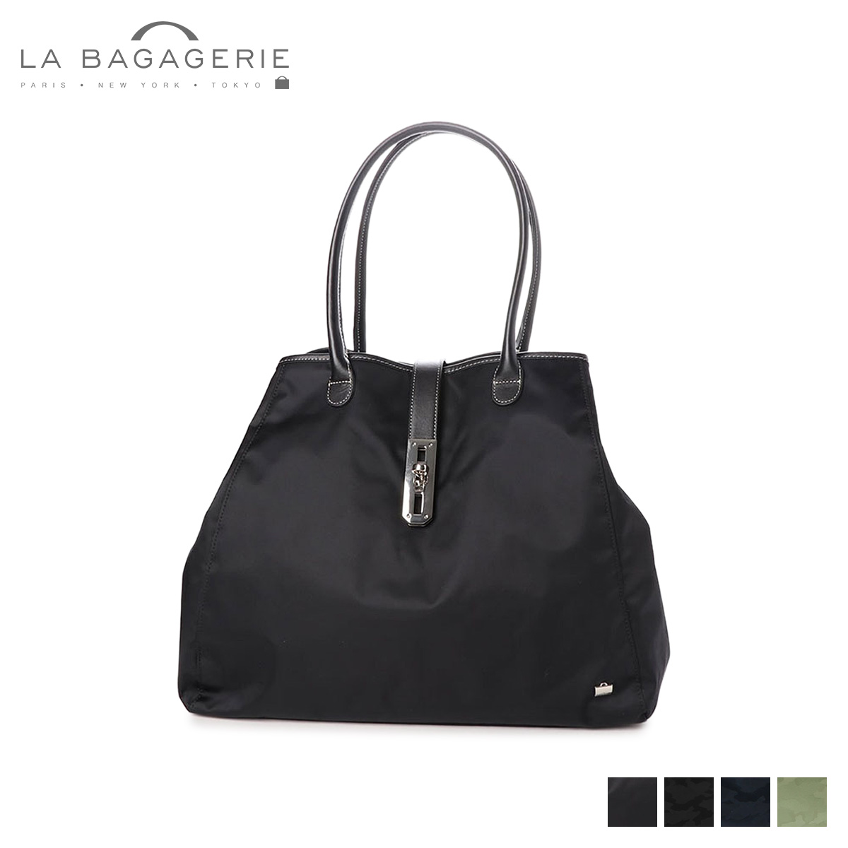 LA BAGAGERIE ラ バガジェリー バッグ トートバッグ レディース 迷彩 TOTE BAG ブラック ネイビー カーキ 黒 B62-12-05