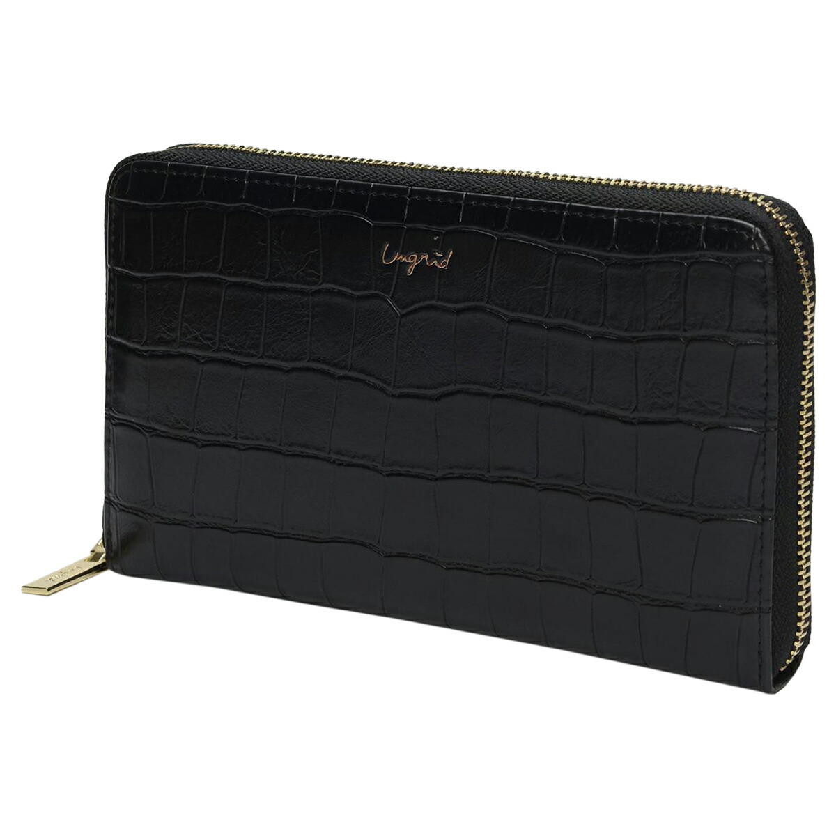 Ungrid アングリッド Multi 長財布 Mad 財布 レディース ラウンドファスナー Croco ポーチ