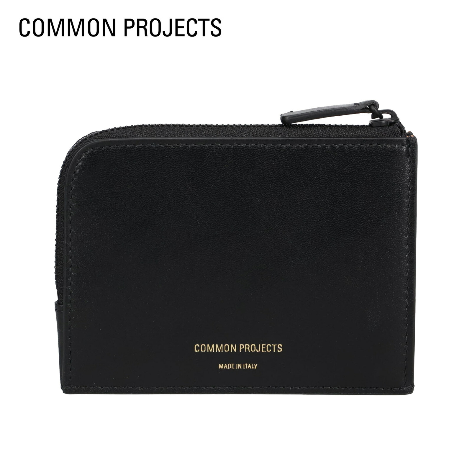 Common Projects コモンプロジェクト 財布 ミニ財布 メンズ L字ファスナー ZIPPER WALLET ブラック 黒 9179-7547