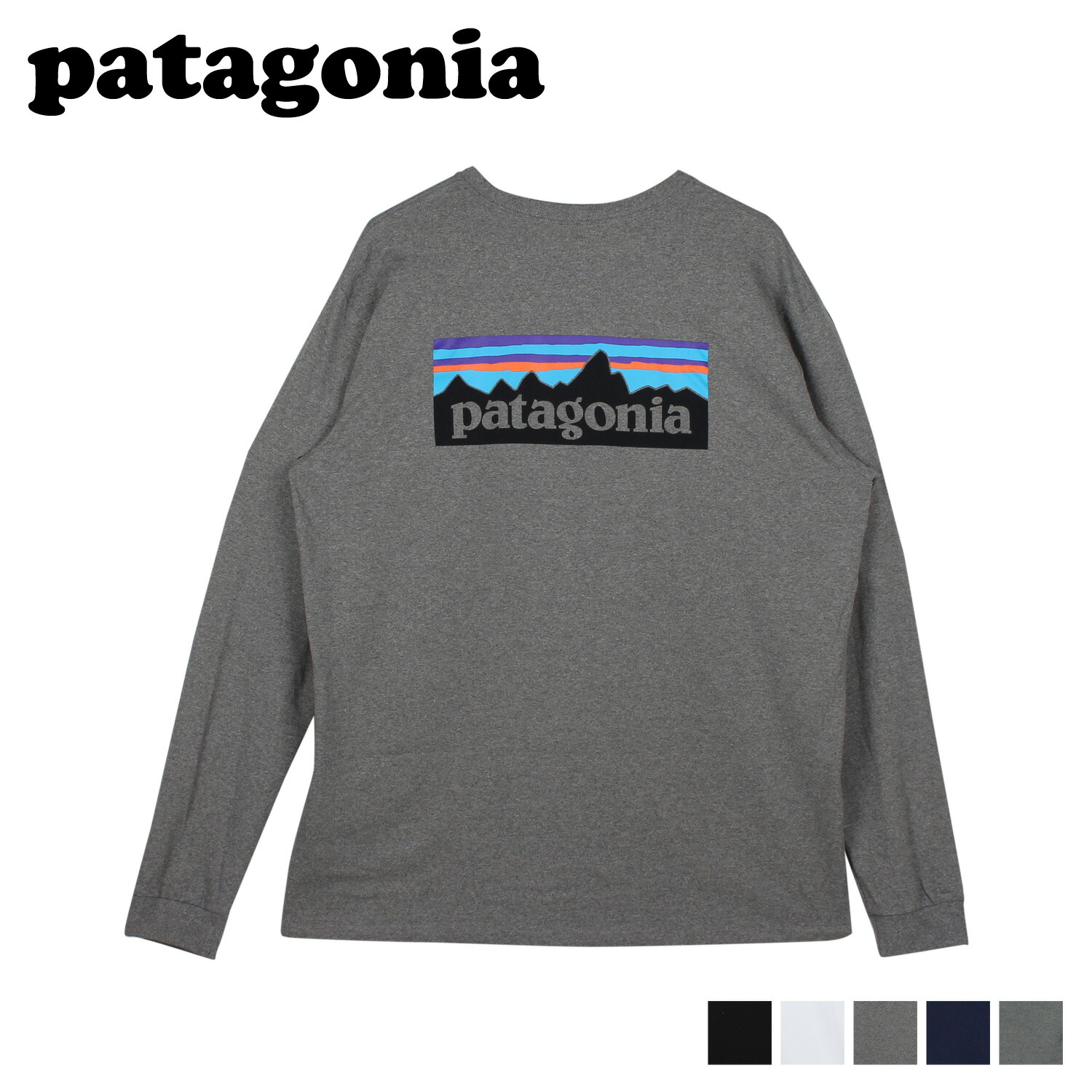 楽天市場 Patagonia パタゴニア Tシャツ 長袖 ロンt カットソー レスポンシビリティー メンズ P 6 Logo Responsibili Tee ブラック ホワイト グレー 黒 白 シュガーオンラインショップ