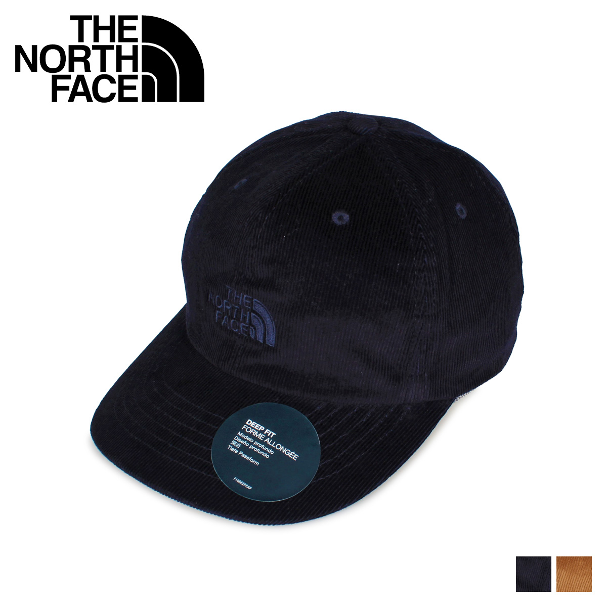 楽天市場 The North Face ノースフェイス コーデュロイ ボール キャップ 帽子 メンズ レディース Corduroy Ball Cap ネイビー ブラウン Nf0a4sib シュガーオンラインショップ