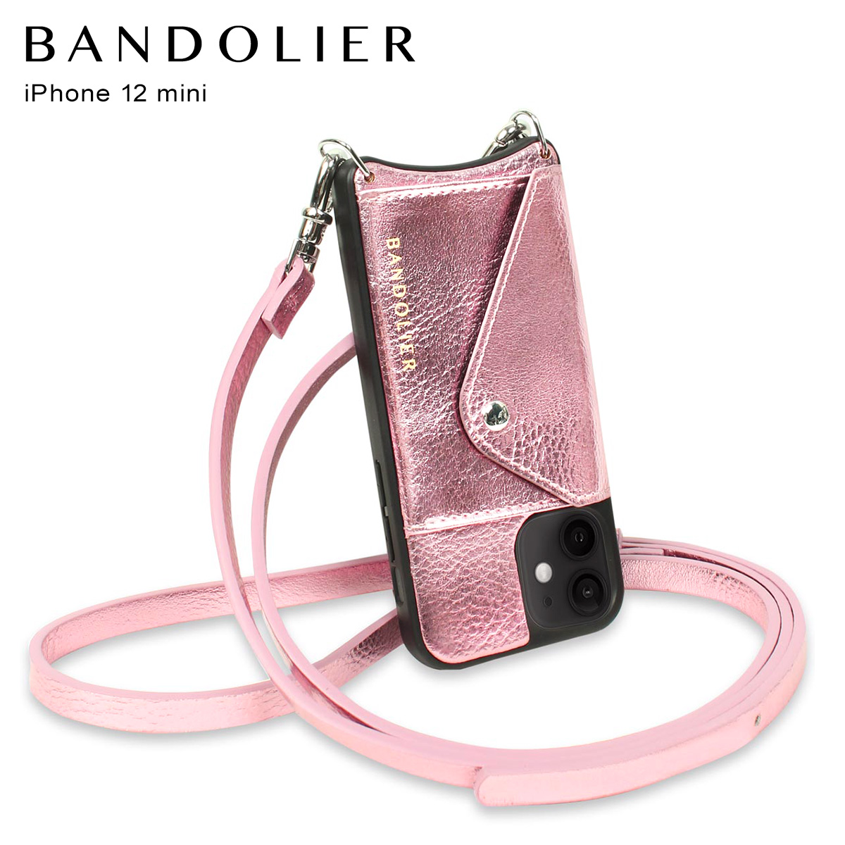 流行に バンドリヤー Bandolier Iphone 12 Mini ケース スマホ 携帯 ショルダー アイフォン エマ メタリックピンク メンズ レディース Emma Metallic Pink ピンク 10emmw 日本全国送料無料 Admin Ucasm Org