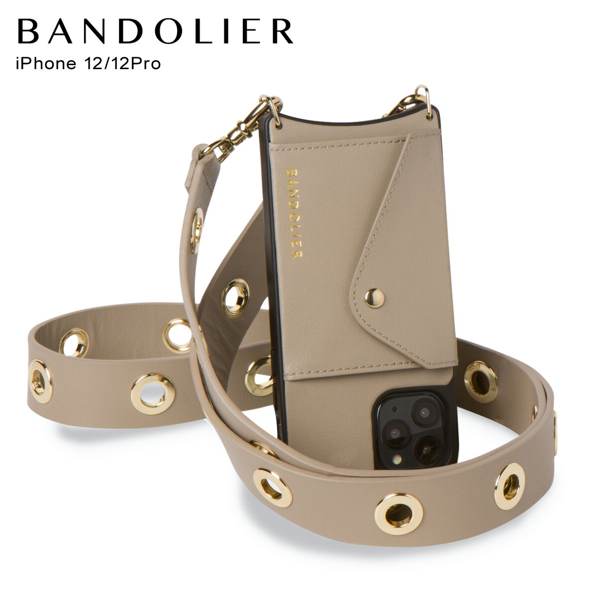 アイフォン ニーナ グレー Pro Slot レディース グレージュ メンズ サイドスロット Bandolier グレージュ Bandolier 携帯 12 Nina ケース Iphone12 Taupe 送料無料 Grey Side トープ ショルダー 14nibegg シュガーオンラインショップ Bandolier正規代理店 スマホ
