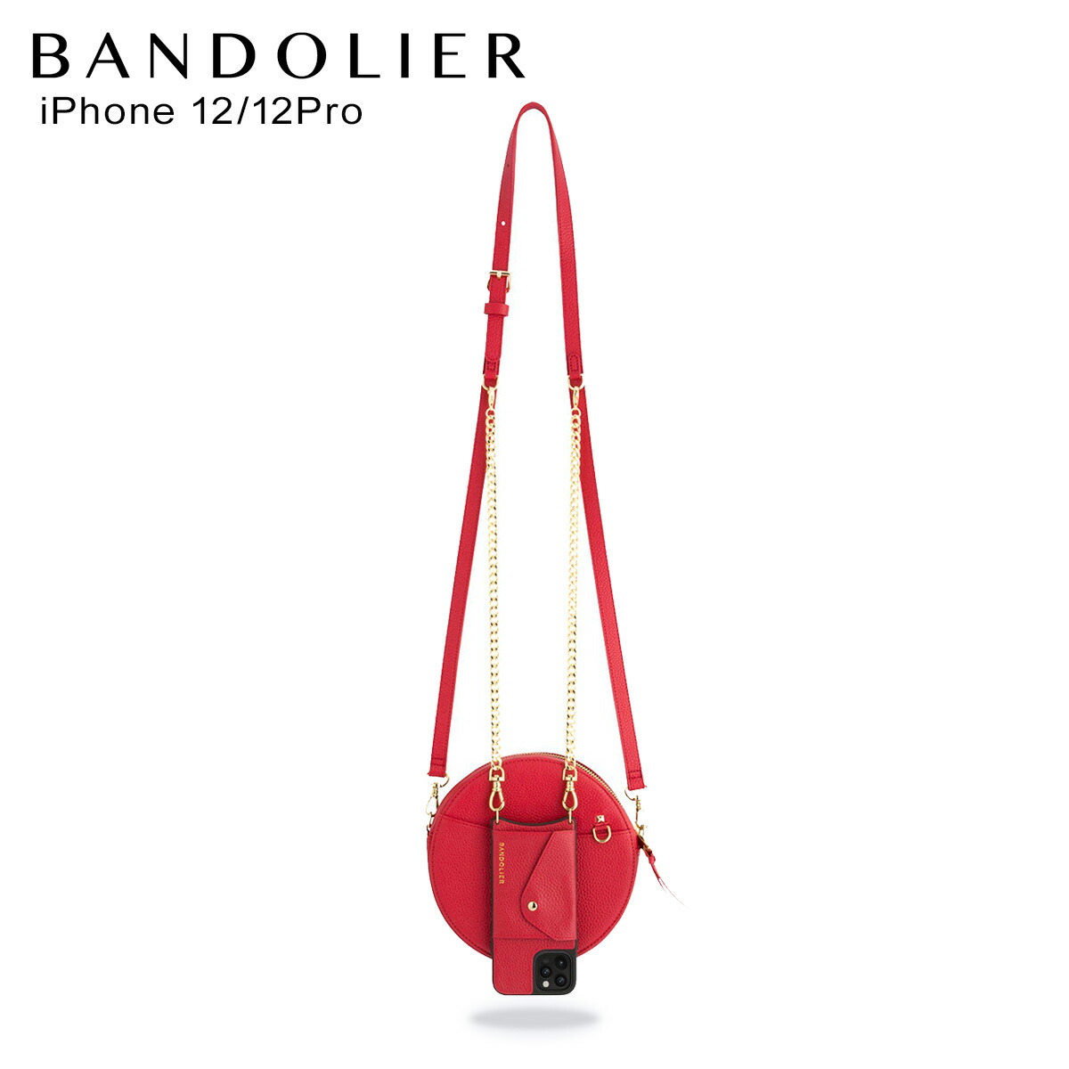 最大600円offクーポン バンドリヤー Bandolier Iphone 12 12 Pro ケース スマホ 携帯 ショルダー アイフォン リア メンズ レディース バッグ付き 7way Leah Red Bag レッド 42lereg Elteachermurcia Com