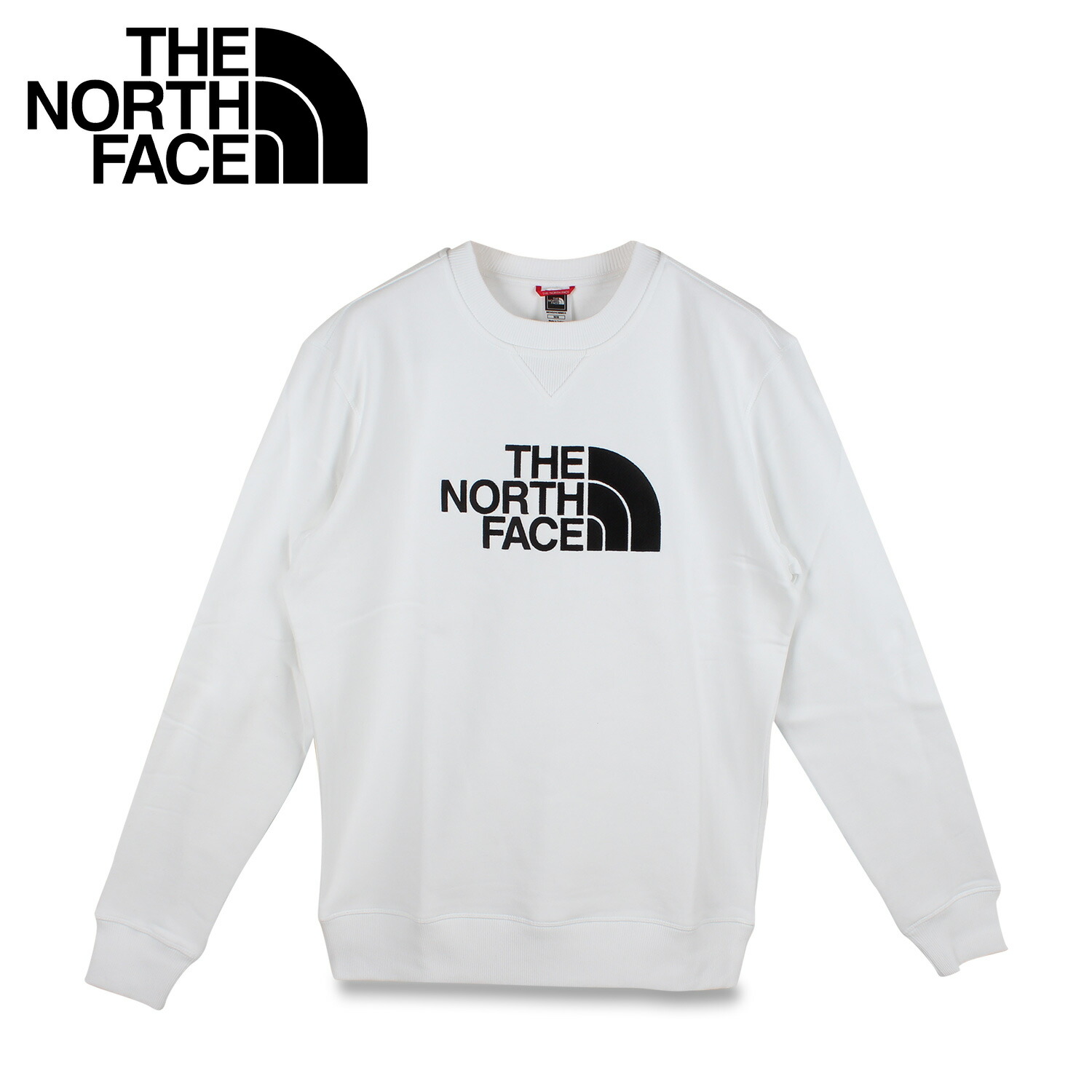 The North Face ノルウェー人間の顔 調教師 メンズ レディース ドリュー 最盛期 Drew Peak Crew 毛唐人 白妙 Nf0a4svr 送料無料 あすなまやさしい合う ノースフェイス The North Face トレーナー スエット 背面起毛 Pasadenasportsnow Com