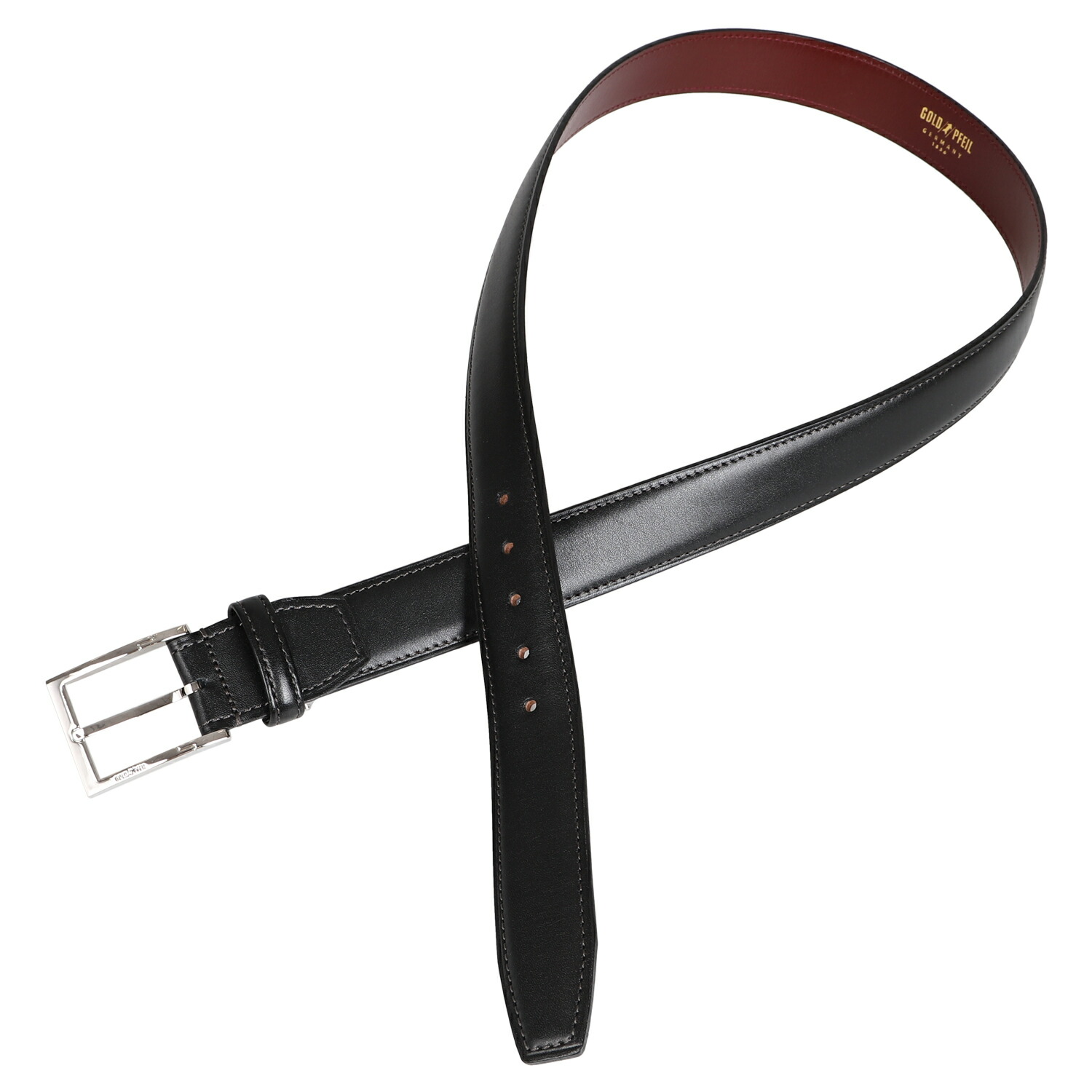 Gold Pfeil Leather メンズ ゴールドファイル 本革 ベルト