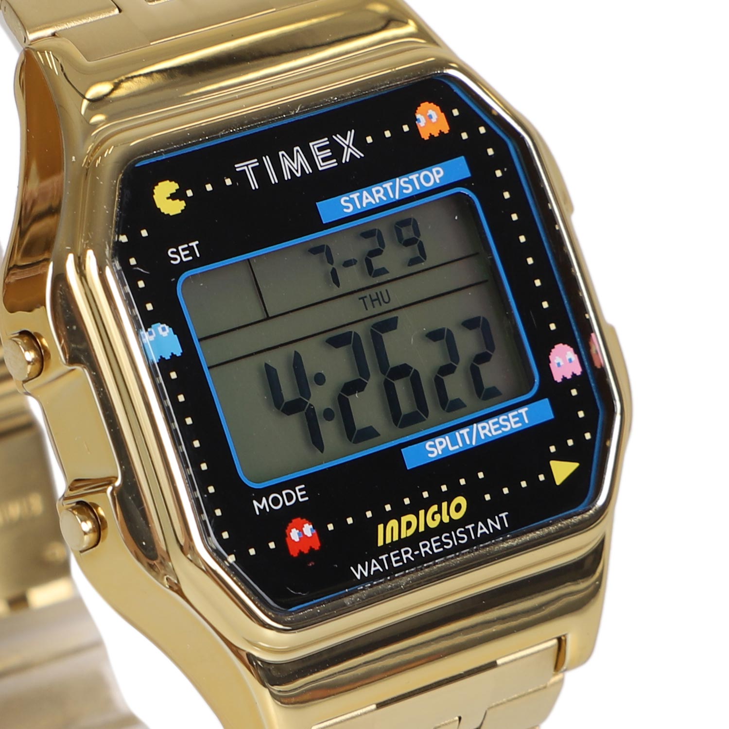 タイメックス Timex 腕時計 メンズ レディース デジタル パックマン コラボ 限定 T80 Pac Man ブラック ゴールド シルバー 黒 septicin Com