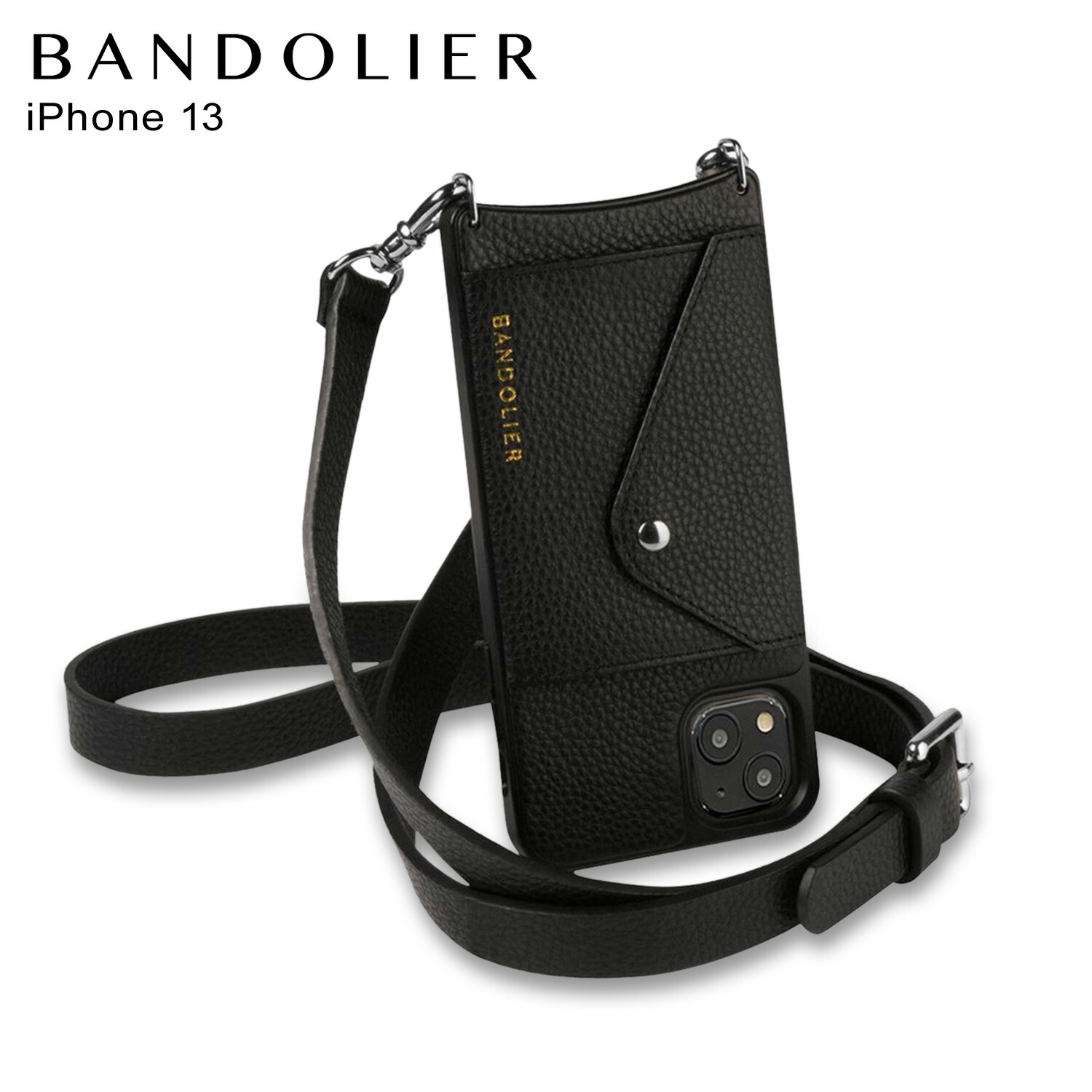 バンドリヤー Bandolier Iphone 13 ケース スマホ 携帯 ショルダー アイフォン ヘイリー サイドスロット ピューター メンズ レディース Hailey Side Slot Pewter ブラック 黒 14hai 予約 10月上旬 新入荷予定 Bullpadel Cl