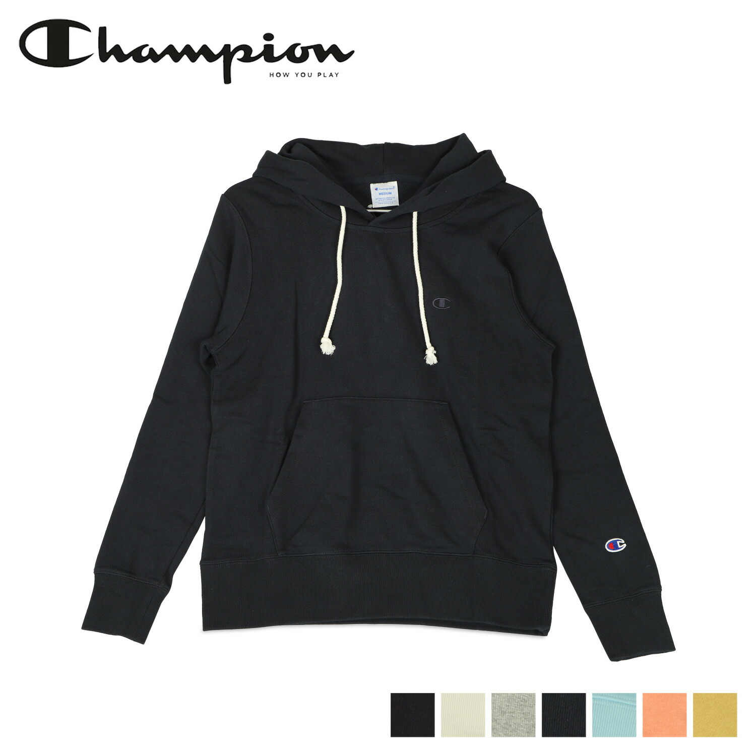 Champion チャンピオン Hooded パーカー スウェット プルオーバー Sweatshirt レディース