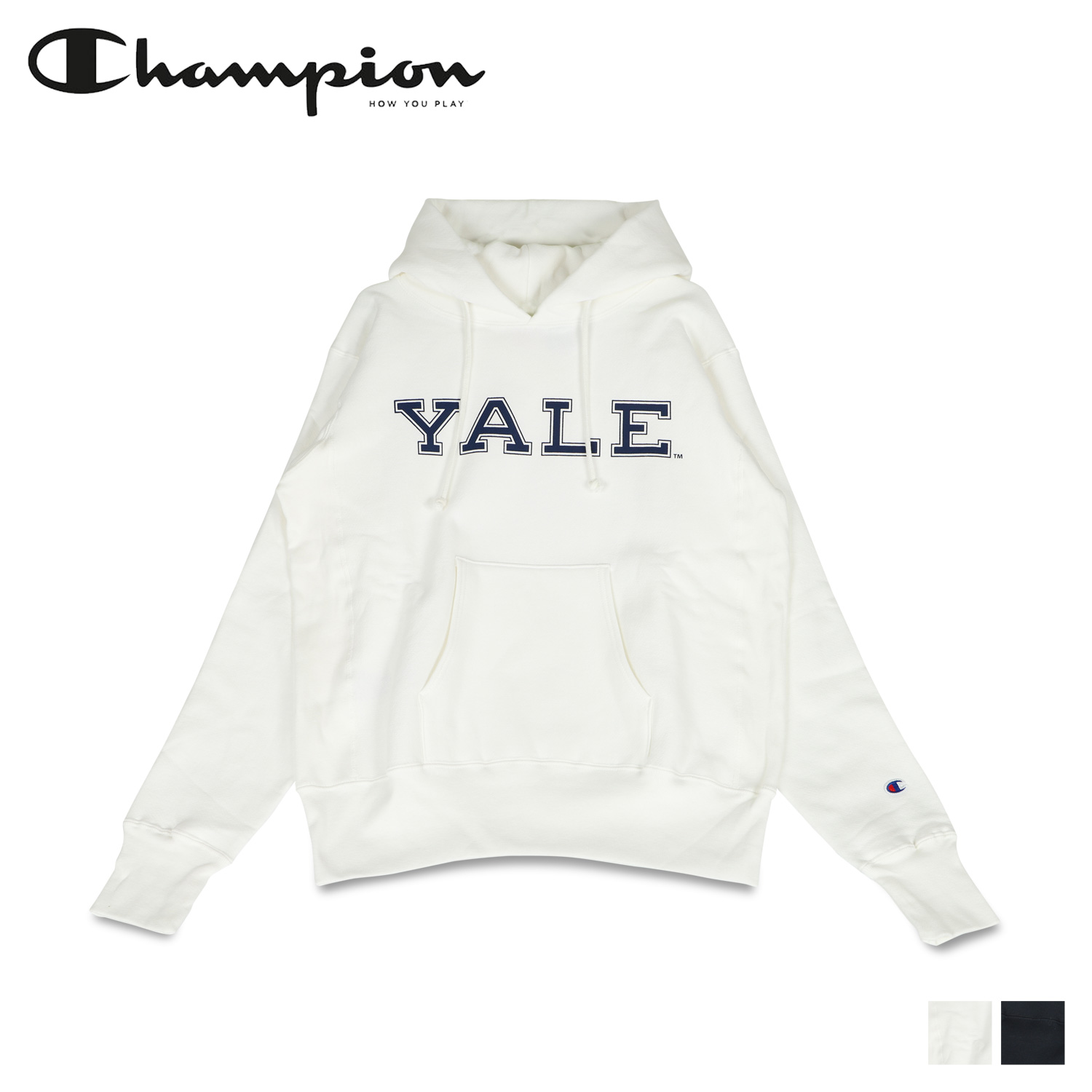 Champion チャンピオン パーカー スウェット プルオーバー リバースウィーブ メンズ レディース Reverse Weave Hooded Sweatshirt ホワイト ネイビー 白 C5 U106 Maf Gov Ws