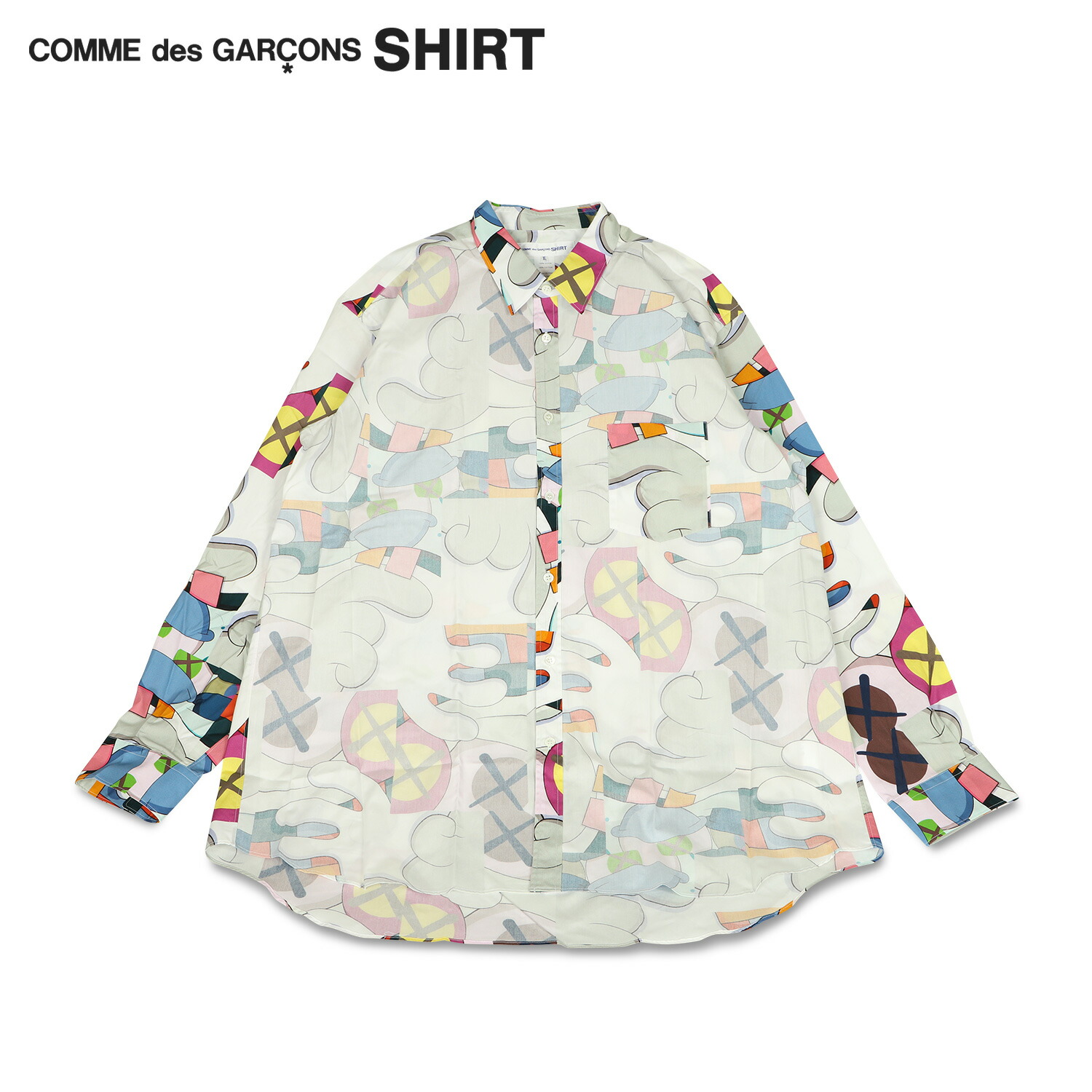 Comme des Garcons SHIRT コムデギャルソン シャツ 長袖 シャツ メンズ カウズ コラボ KAWS PRINT COTTON POPLIN SHIRT FH-B022 27,254円