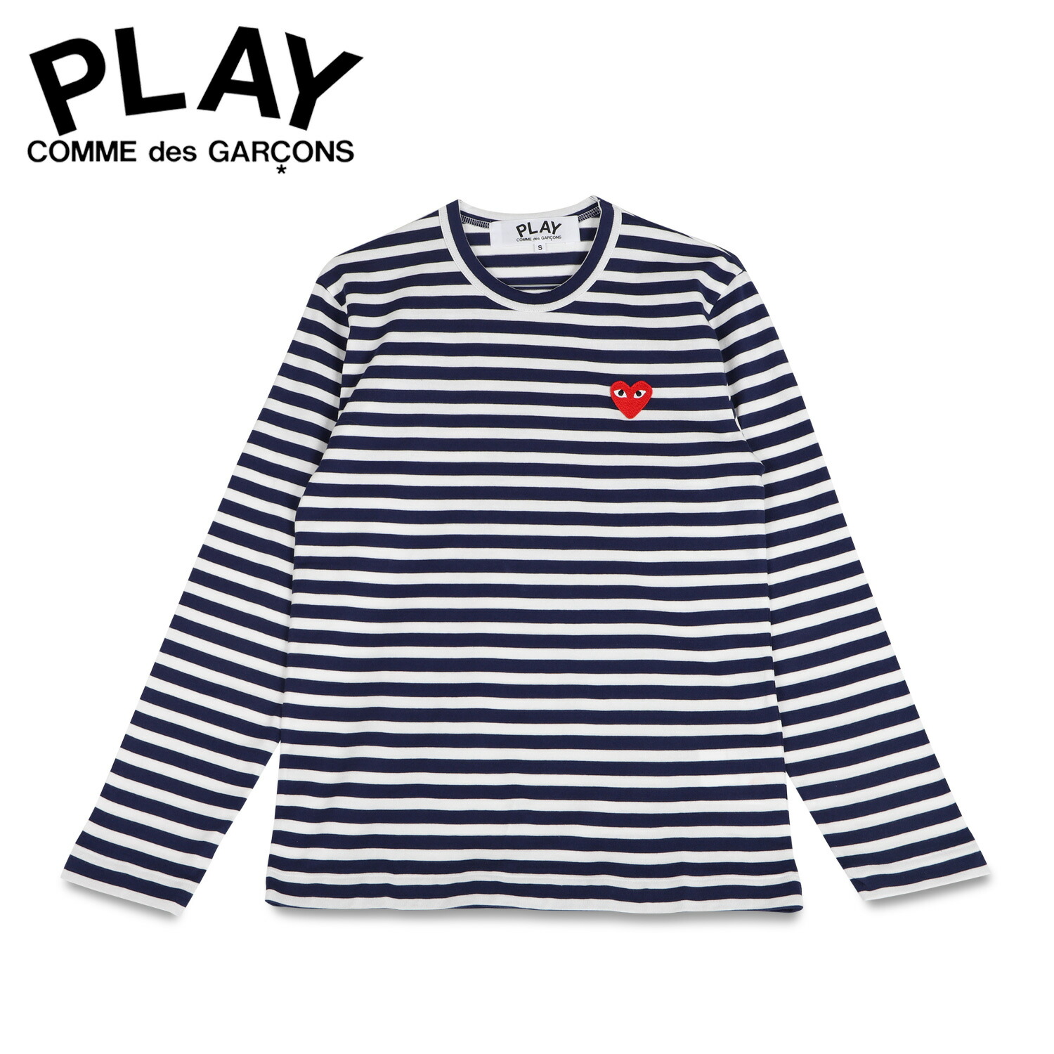 Play Comme Tシャツ Garcons メンズ Des コムデギャルソン プレイ 長袖 カットソー