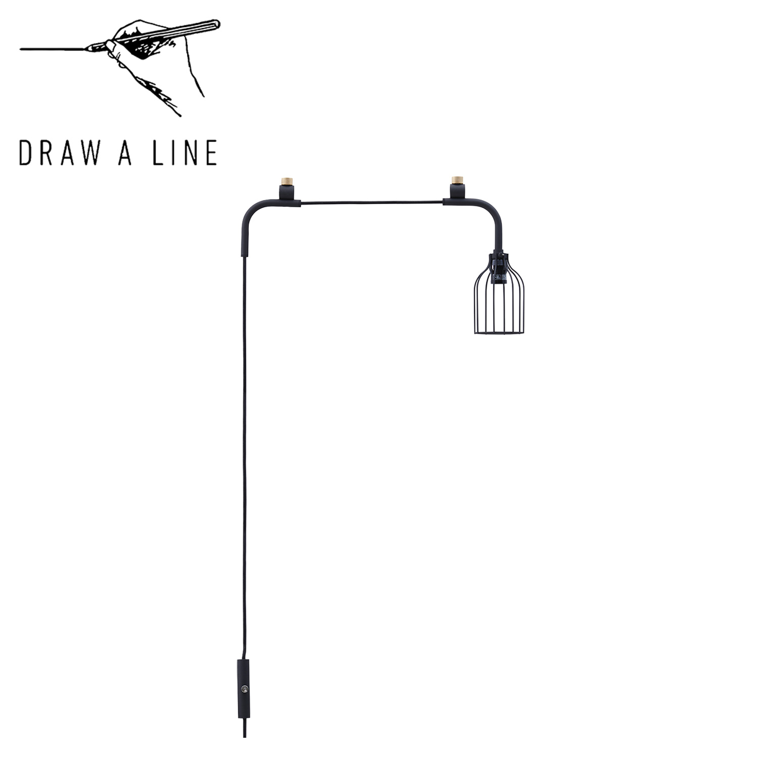 DRAW A LINE ドローアライン ランプ 関節照明 ライト つっぱり棒 照明器具 ランプA 001 Tension Rod A 専用 007 Lamp A LED対応 アンティーク D-LA