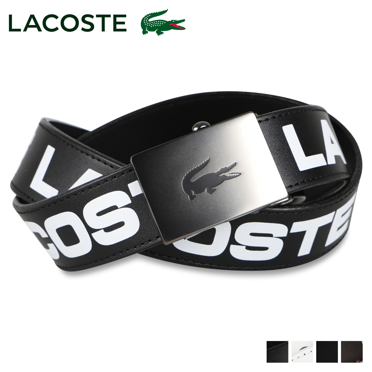 格安安い Lacoste ラコステ ベルト レザーベルト メンズ 本革 Belt ブラック ホワイト ネイビー ダーク ブラウン 黒 白 Lb 予約 6月上旬 入荷予定 Seiki Gekiyasu Css Edu Om