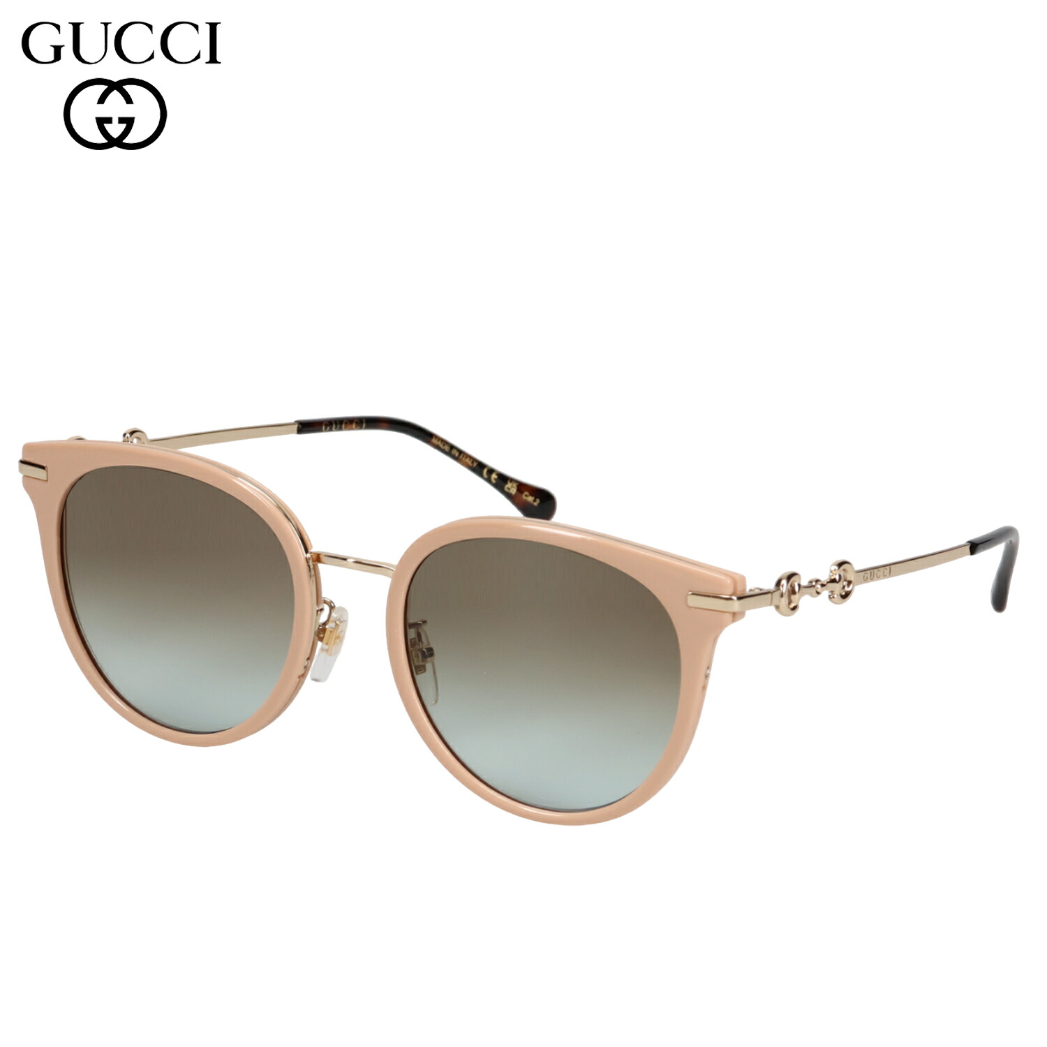 【最大1000円OFFクーポン発行中】 GUCCI グッチ サングラス メンズ レディース アジアンフィット UVカット 紫外線対策 SUNGLASSES アイボリー GG1015SK-002｜シュガーオンラインショップ
