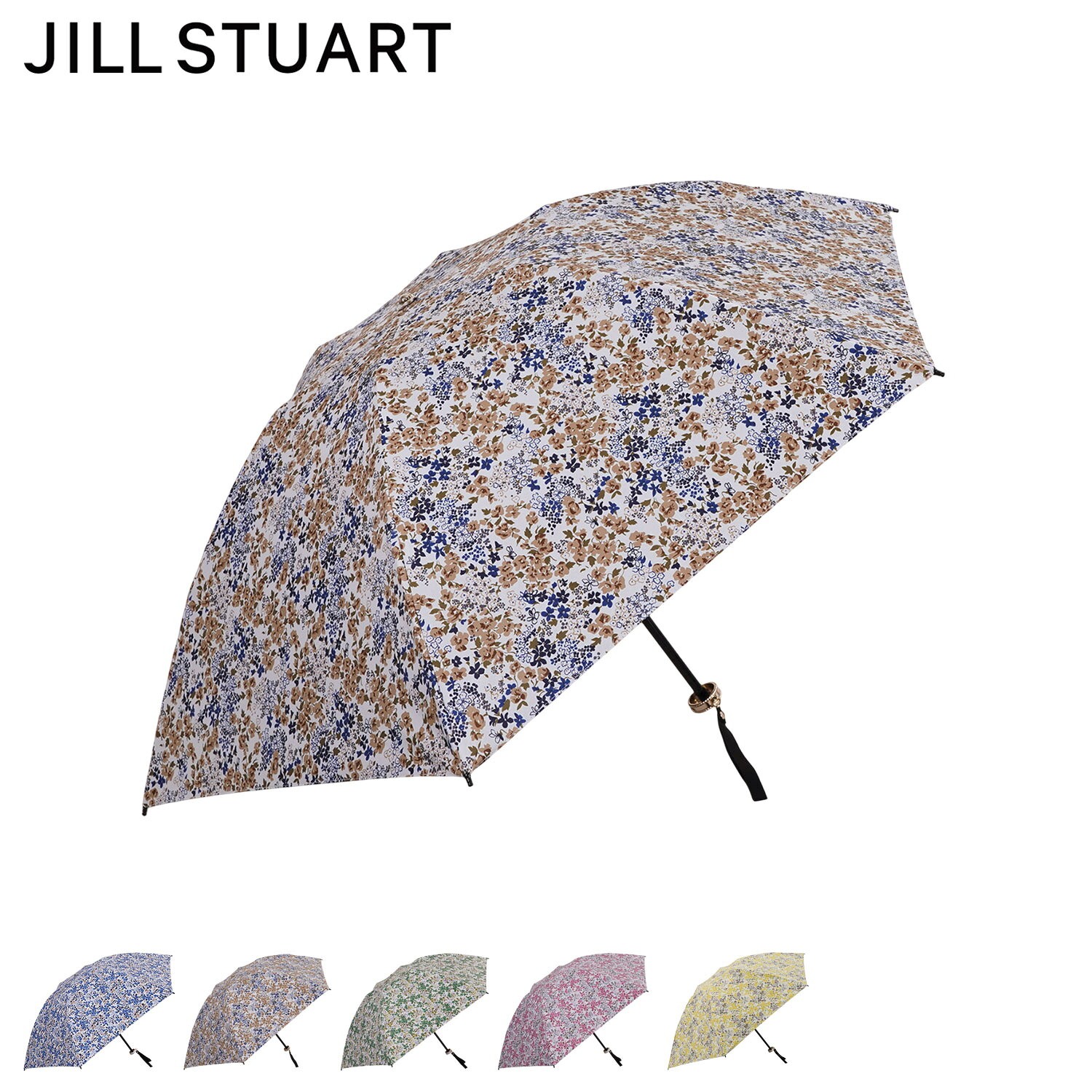 JILL STUART ジル スチュアート 日傘 折りたたみ 晴雨兼用 軽量 レディース 50cm UVカット サマーシールド 遮熱 紫外線対策 コンパクト MINI UMBRELLA ネイビー ベージュ グリーン ピンク 1JI 27160｜シュガーオンラインショップ 11,550円