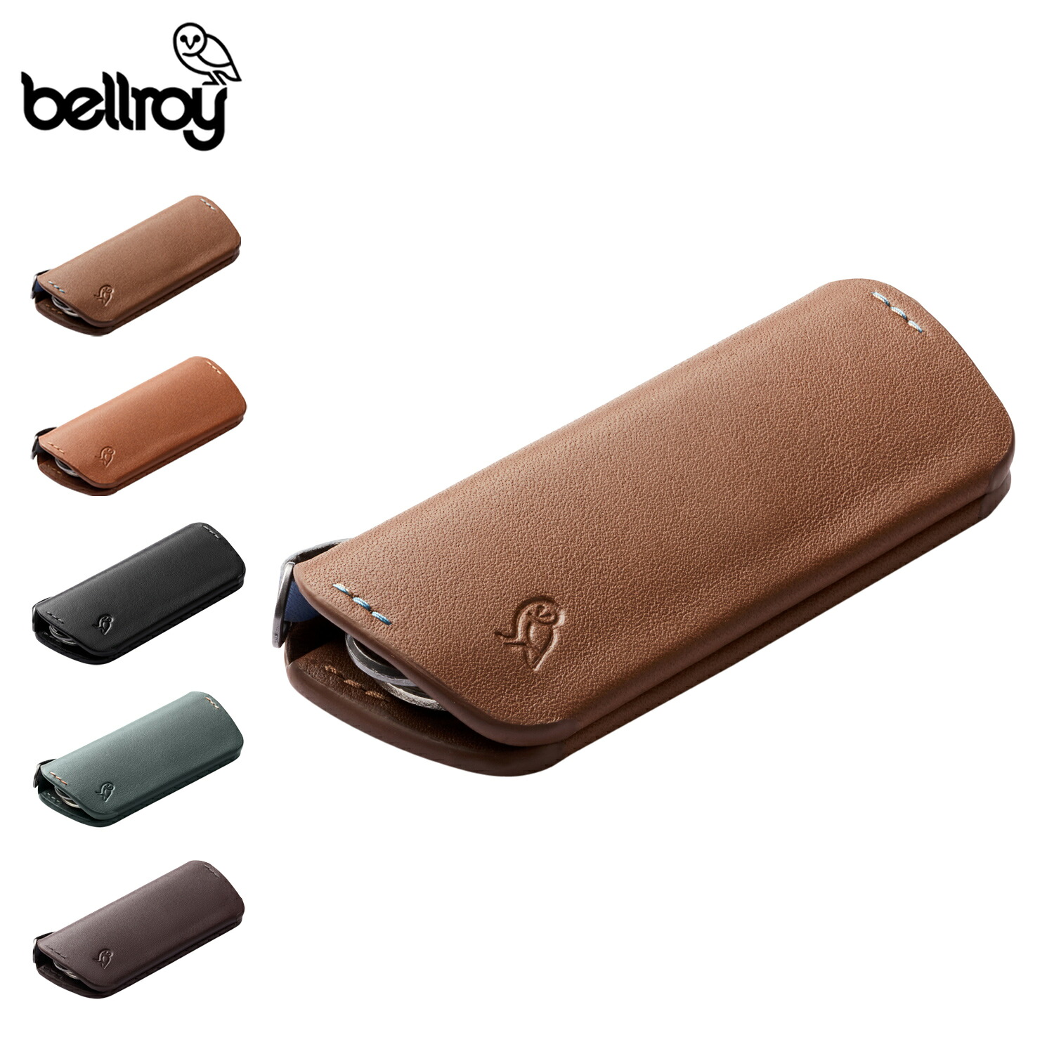 Bellroy ベルロイ キーカバー キーホルダー キーケース メンズ レディース 薄型 耐久 KEY COVER PLUS THIRD EDITION ブラウン ベージュ