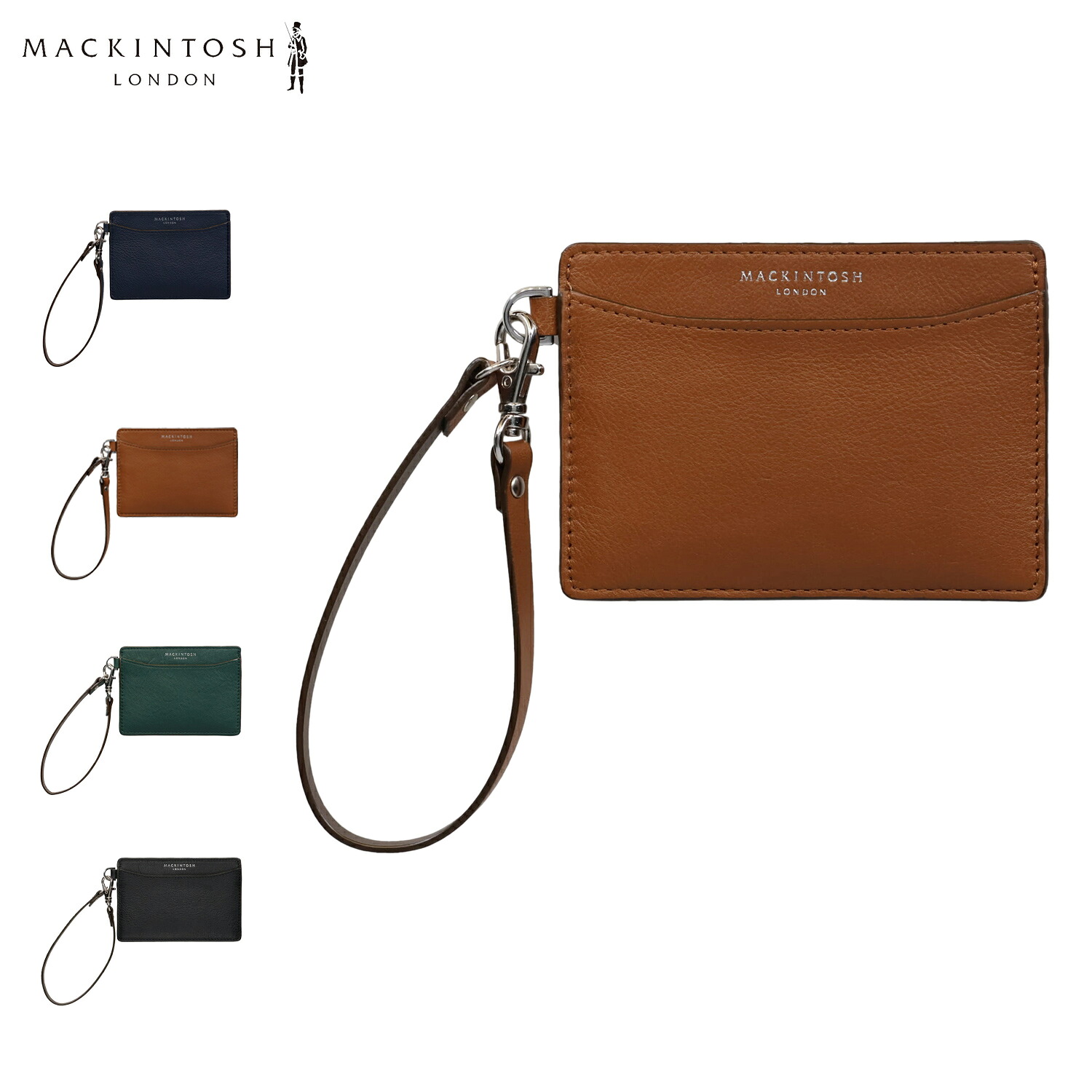 MACKINTOSH LONDON マッキントッシュロンドン パスケース カードケース ID 定期入れ メンズ レディース 本革 薄型 PASS CASE ネイビー ブラウン グリーン 5060052