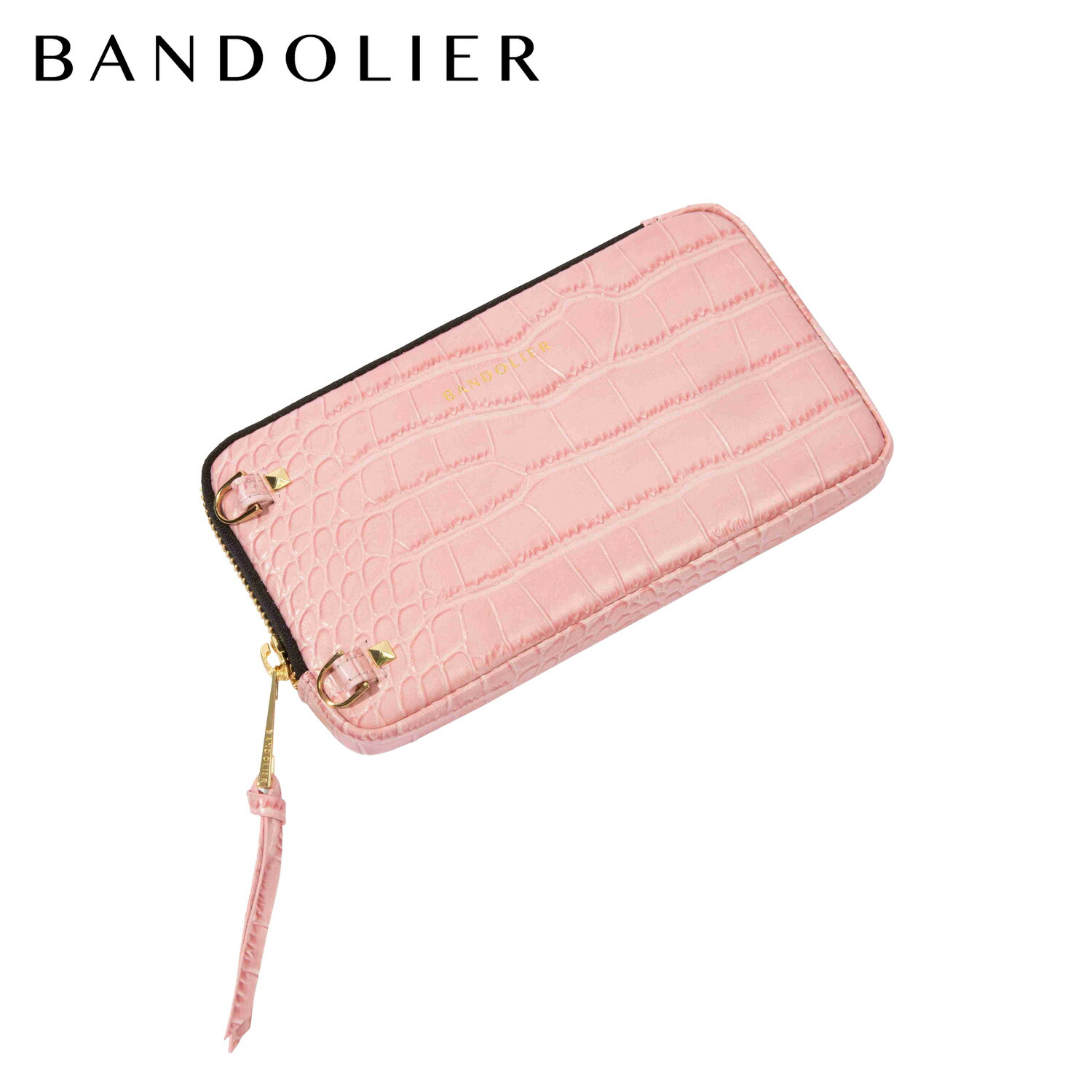 バンドリヤー BANDOLIER ポーチ スマホ 携帯 エキスパンデッド メンズ レディース EXPANDED POUCH CROC PINK ピンク 21GRA 母の日