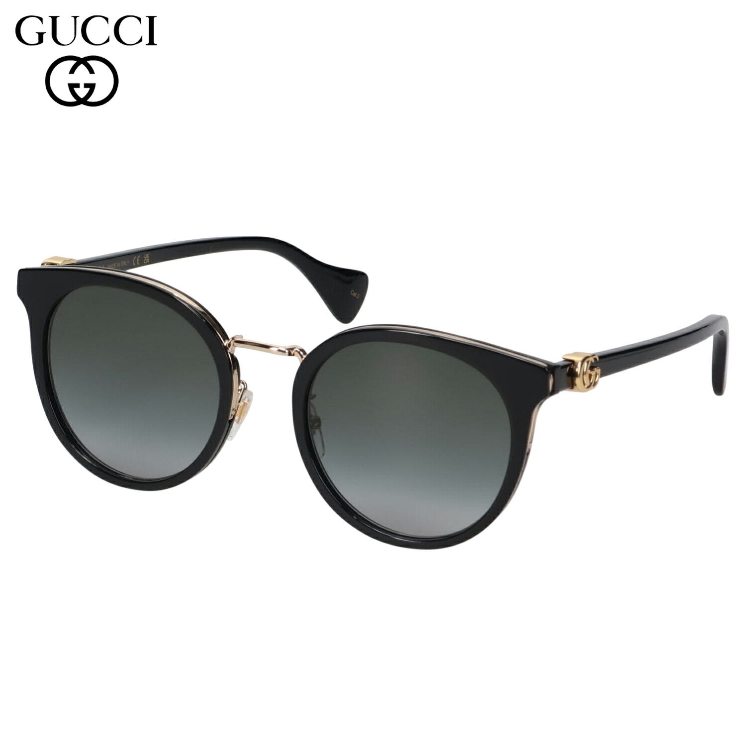 【最大1000円OFFクーポン発行中】 GUCCI グッチ サングラス メンズ レディース アジアンフィット UVカット 紫外線対策 SUNGLASSES ブラック 黒 GG1181SK｜シュガーオンラインショップ
