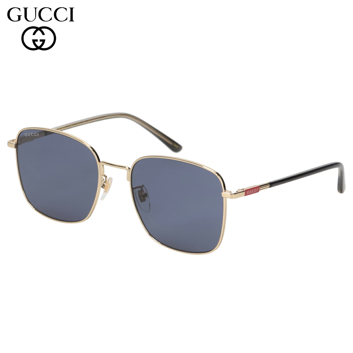 GUCCI グッチ サングラス メンズ レディース UVカット 紫外線対策 SUNGLASSES ゴールド GG1350S 母の日