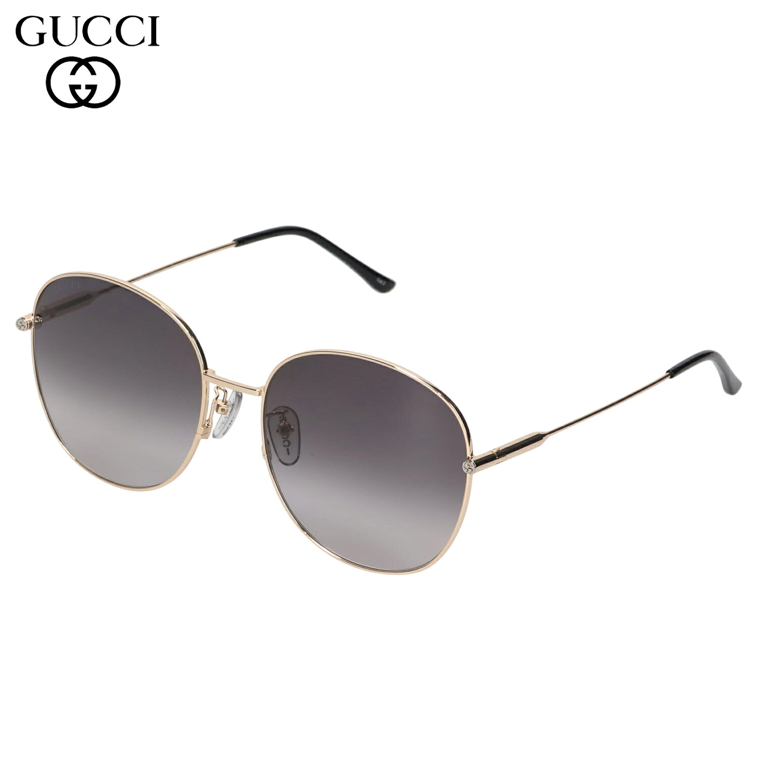 GUCCI グッチ サングラス メンズ レディース アジアンフィット UVカット 紫外線対策 SUNGLASSES ゴールド GG1416SK