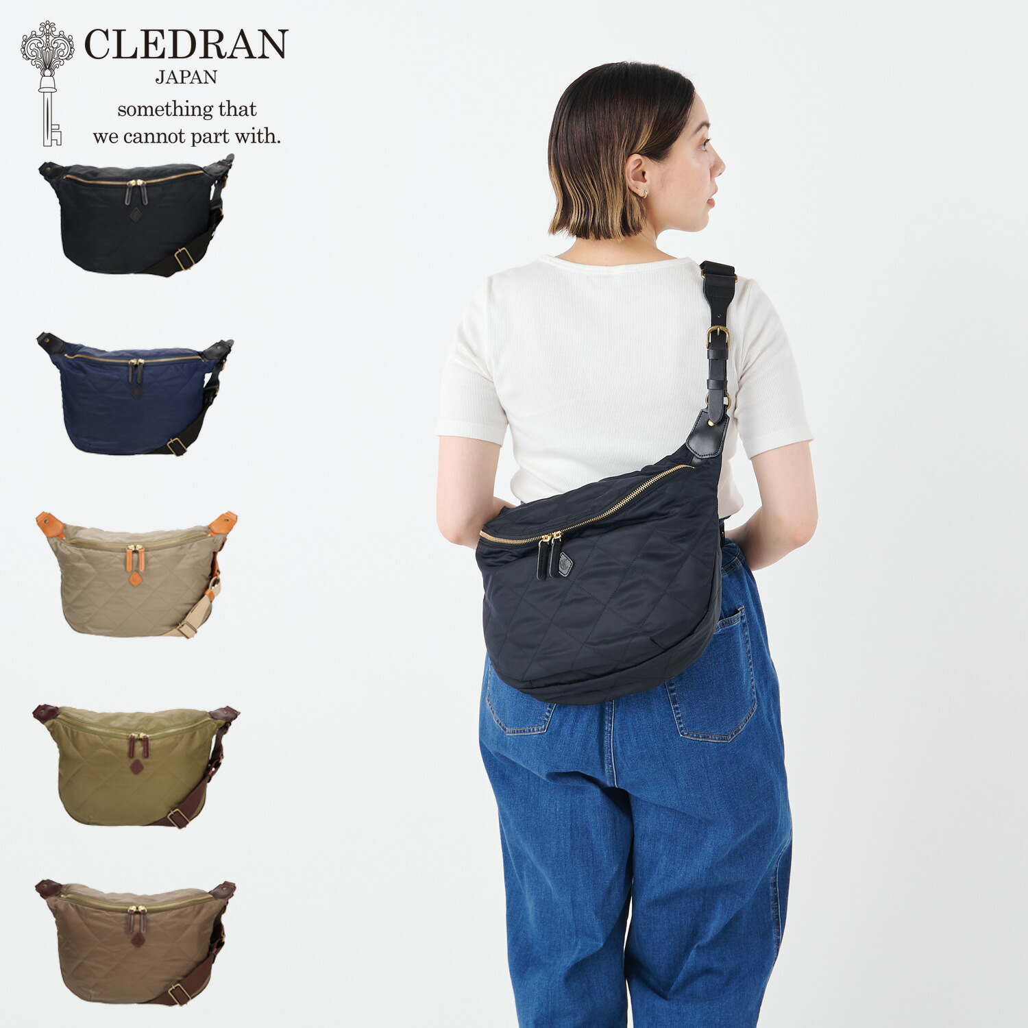 クレドラン CLEDRAN バッグ ショルダーバッグ ボディバッグ メンズ レディース 斜めがけ 大人 軽量 キルティング ROTA BODY BAG L ブラック ネイビー ベージュ オリーブ ブラウン 黒 CL-2147 母の日