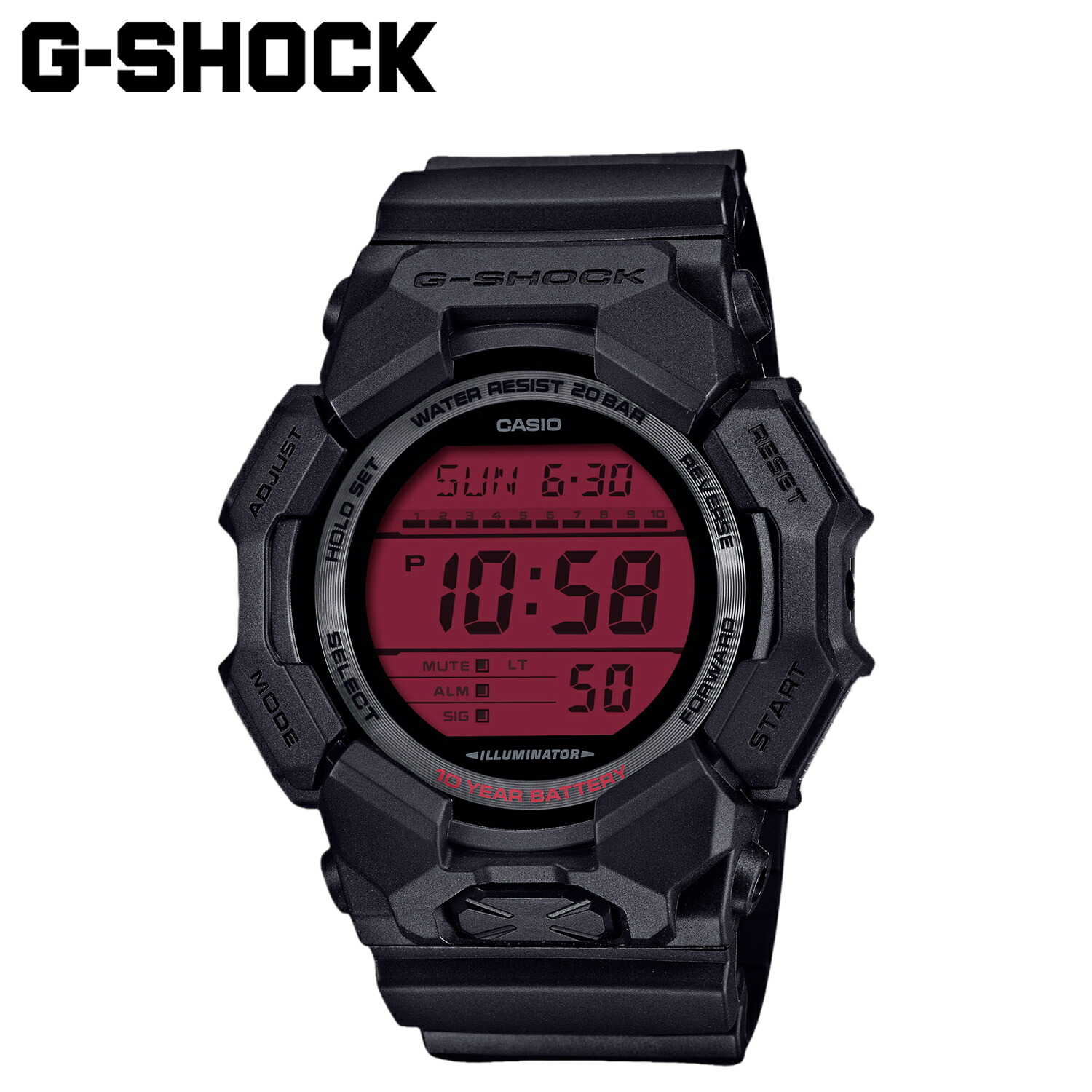 【最大1000円OFFクーポン発行中】 CASIO カシオ G-SHOCK 腕時計 GD-010BBR-1JF GD-010 SERIES 防水 ジーショック Gショック G-ショック メンズ レディース ブラック 黒|シュガーオンラインショップ