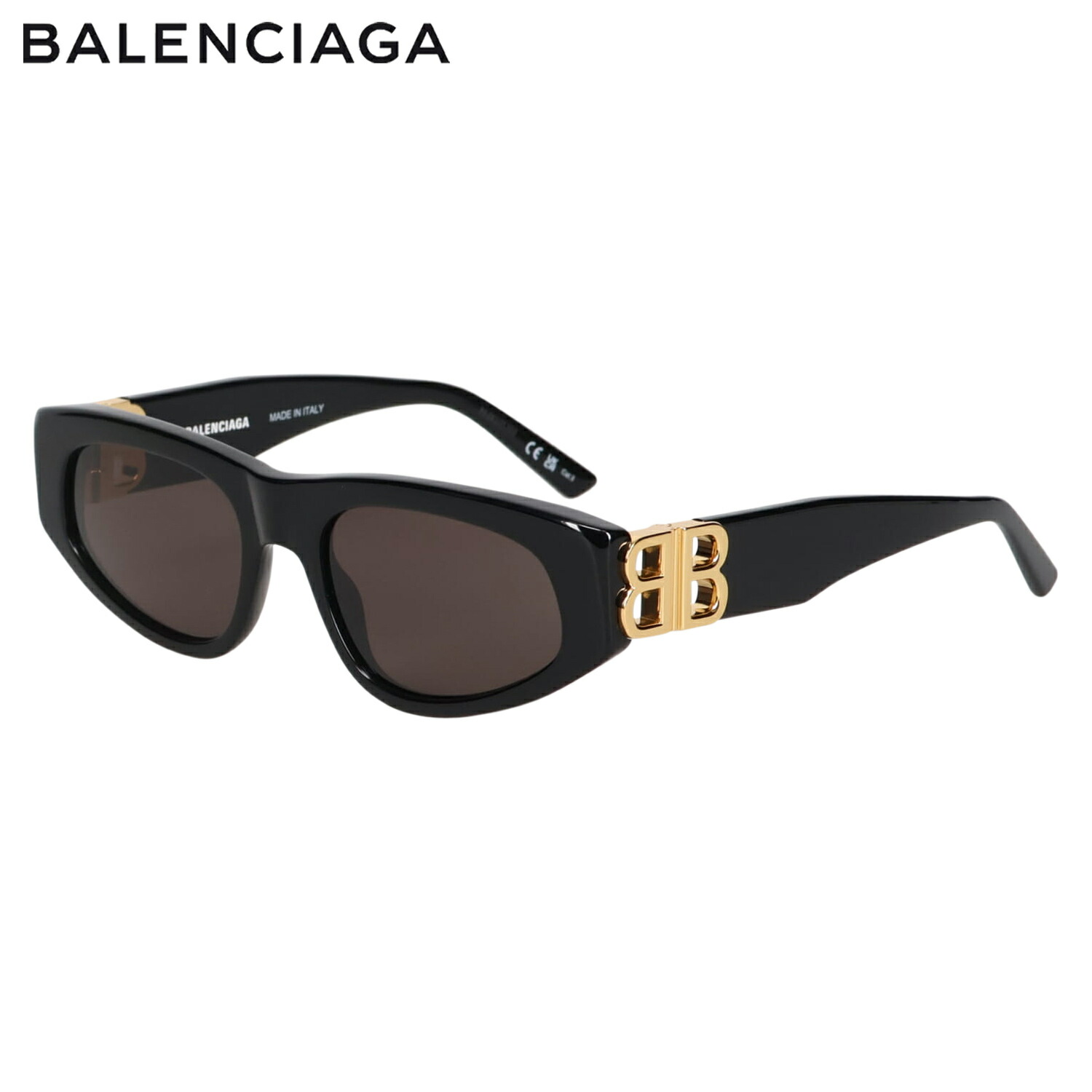 BALENCIAGA バレンシアガ サングラス メンズ レディース UVカット グローバルフィット SUNGLASSES ブラック 黒 BB0095S-001 母の日
