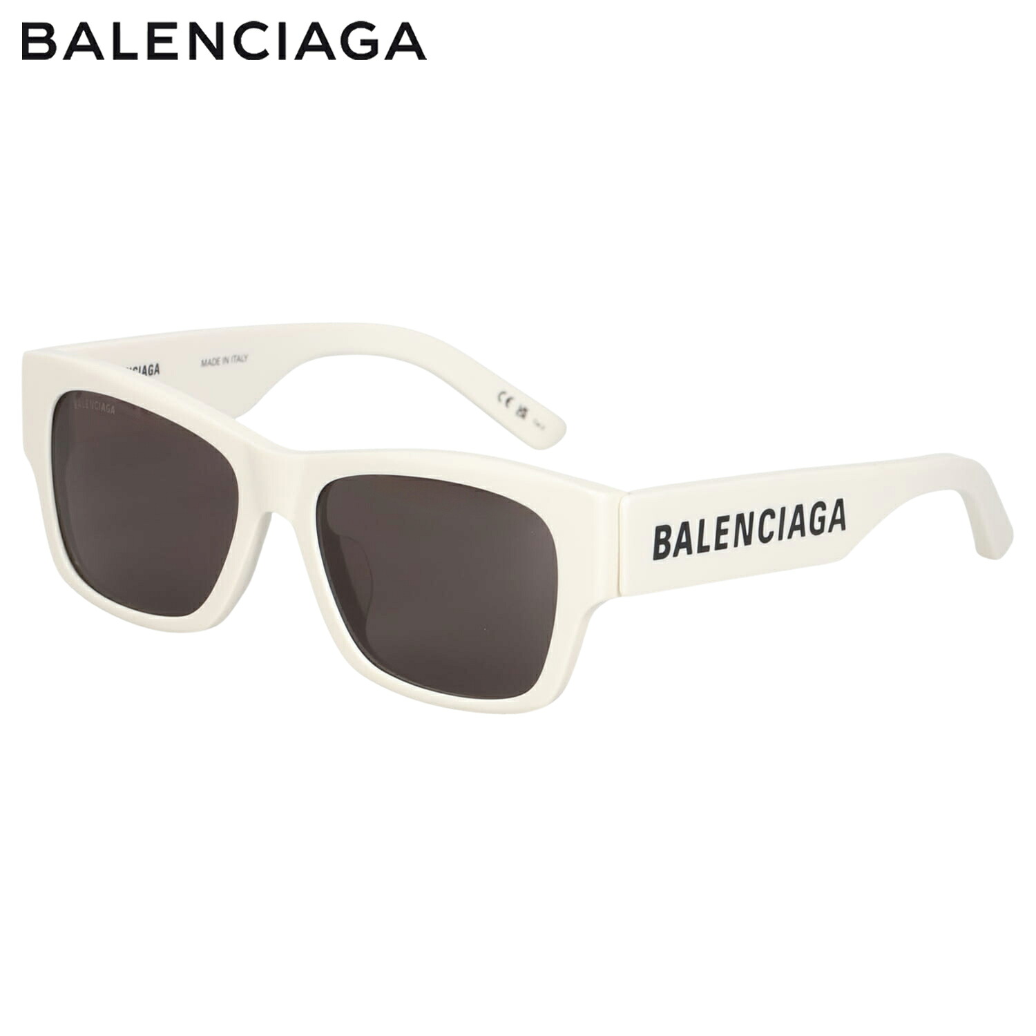 【最大1000円OFFクーポン発行中】 BALENCIAGA バレンシアガ サングラス メンズ レディース UVカット アジアンフィット SUNGLASSES ホワイト 白 BB0262SA-003|シュガーオンラインショップ