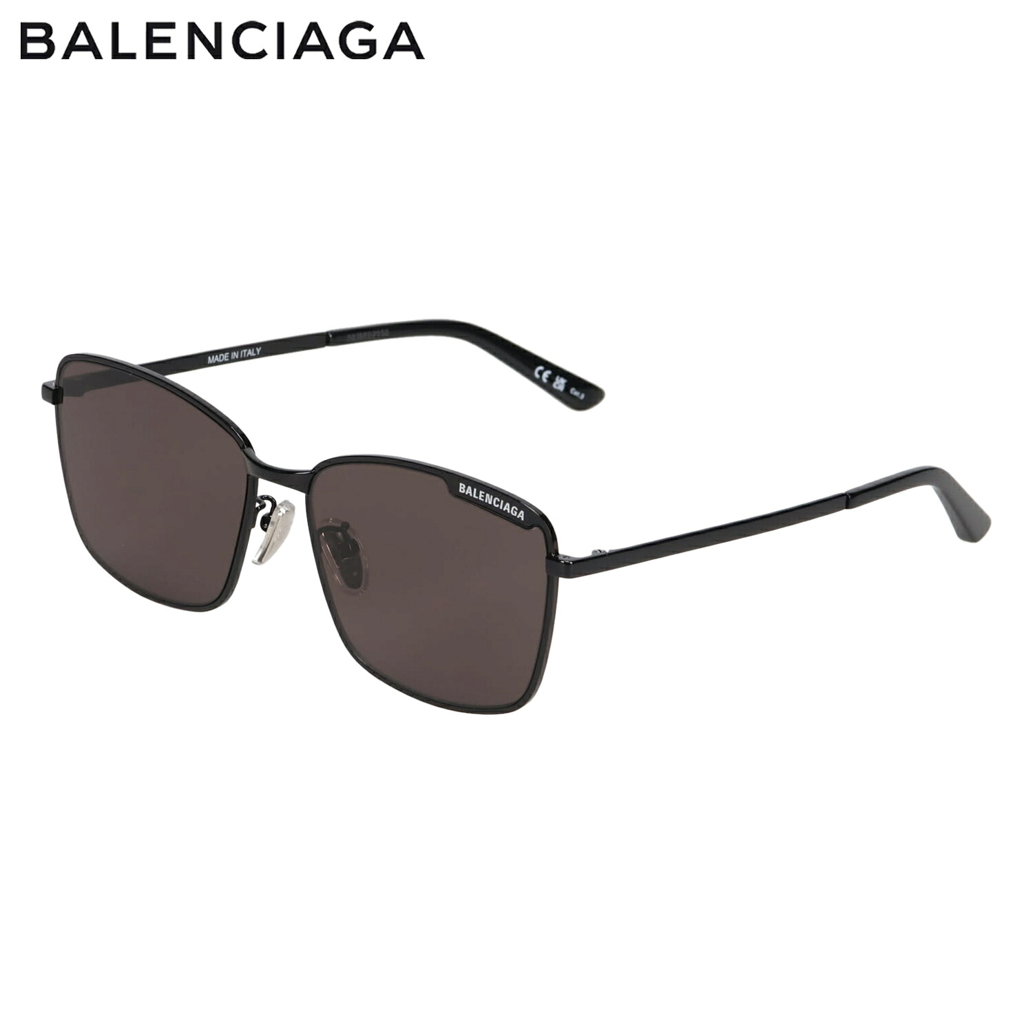 【最大1000円OFFクーポン発行中】 BALENCIAGA バレンシアガ サングラス メンズ レディース UVカット アジアンフィット SUNGLASSES ブラック 黒 BB0280SA-001|シュガーオンラインショップ