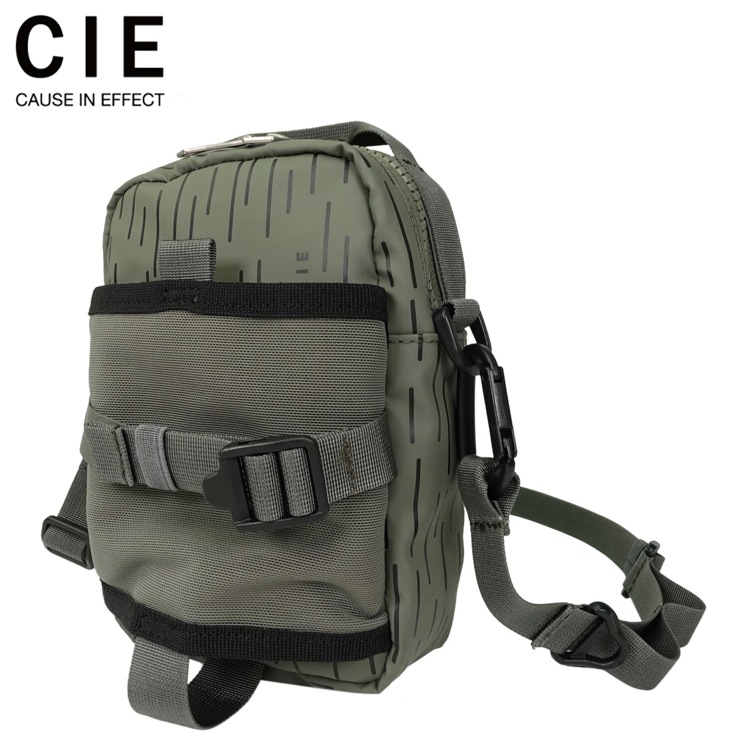 シー CIE バッグ ショルダーバッグ ミニ グリッド3 メンズ レディース 1L 斜めがけ 軽量 撥水 防水 GRID3 BOTTLE MINI SHOULDER BAG S LIMITED EDITION オリーブ 032067RC 母の日