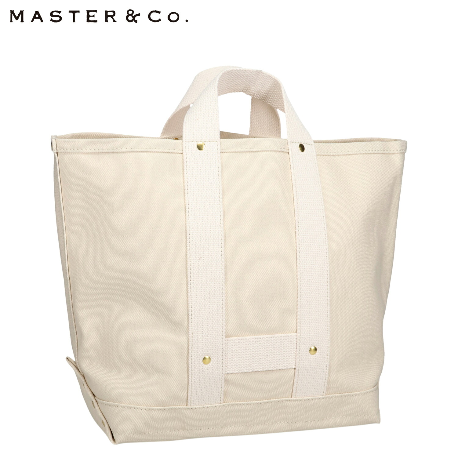 マスターアンドコー MASTER&Co. トートバッグ レイルマンバッグ ミディアム レディース A4 キャンバス RAIL MAN BAG MEDIUM ホワイト 白 MC034 母の日