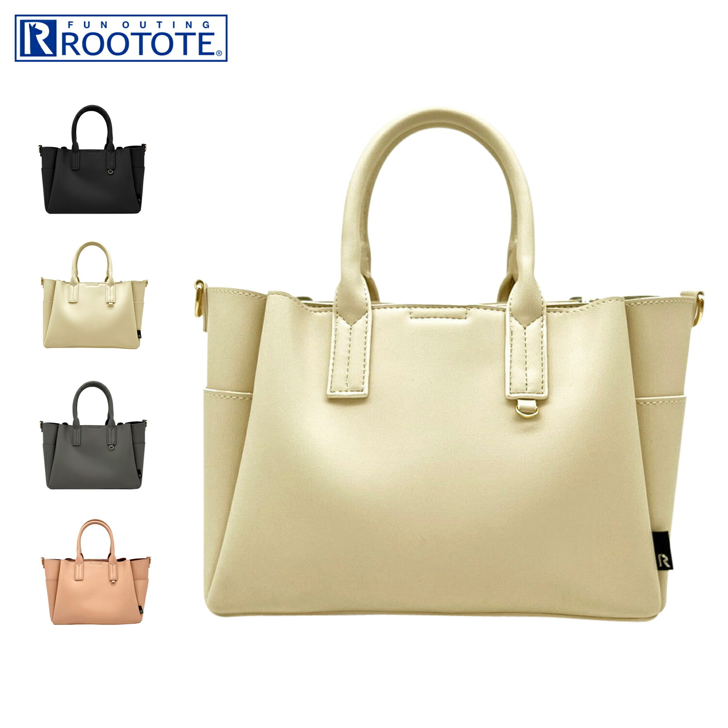 ルートート ROOTOTE バッグ トートバッグ ショルダーバッグ LT.デリ.オブロング-A レディース 軽量 斜めがけ ブラック ホワイト グレー ピンク 黒 白 3662 母の日