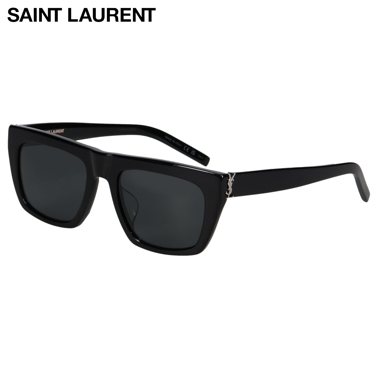 【最大1000円OFFクーポン発行中】 SAINT LAURENT サンローラン サングラス メンズ レディース アジアンフィット UVカット 紫外線対策 SUNGLASSES ブラック 黒 SLM131F-001｜シュガーオンラインショップ