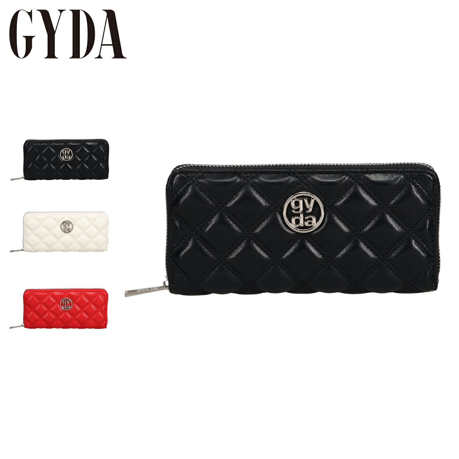 最終価格　新品未使用【 GYDA 】ブラック 長財布 楽天市場】GYDA ジェイダ 財布 長財布 レディース ラウンド