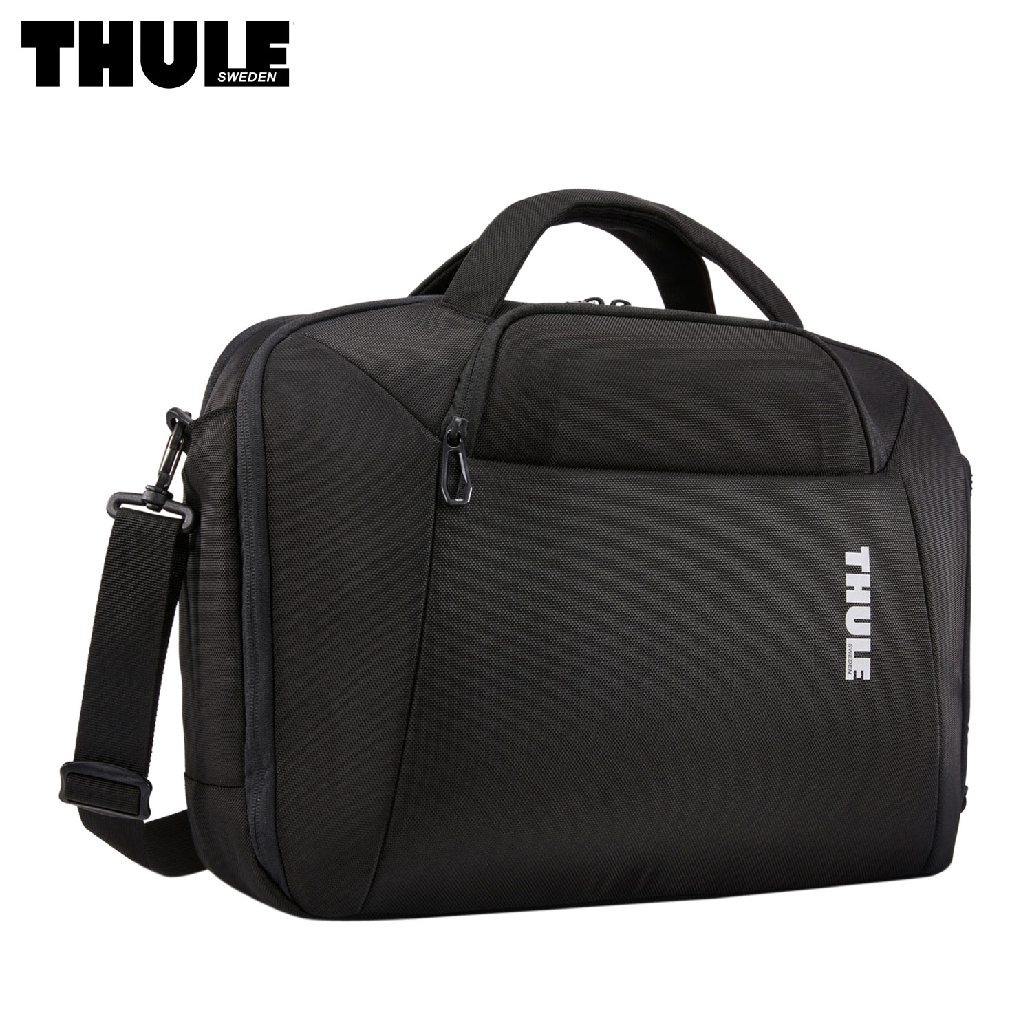 THULE スーリー ブリーフケース ビジネスバッグ ショルダー メンズ レディース 17L 軽量 斜めがけ ACCENT BRIEFCASE 17L ブラック 黒 3205385｜シュガーオンラインショップ
