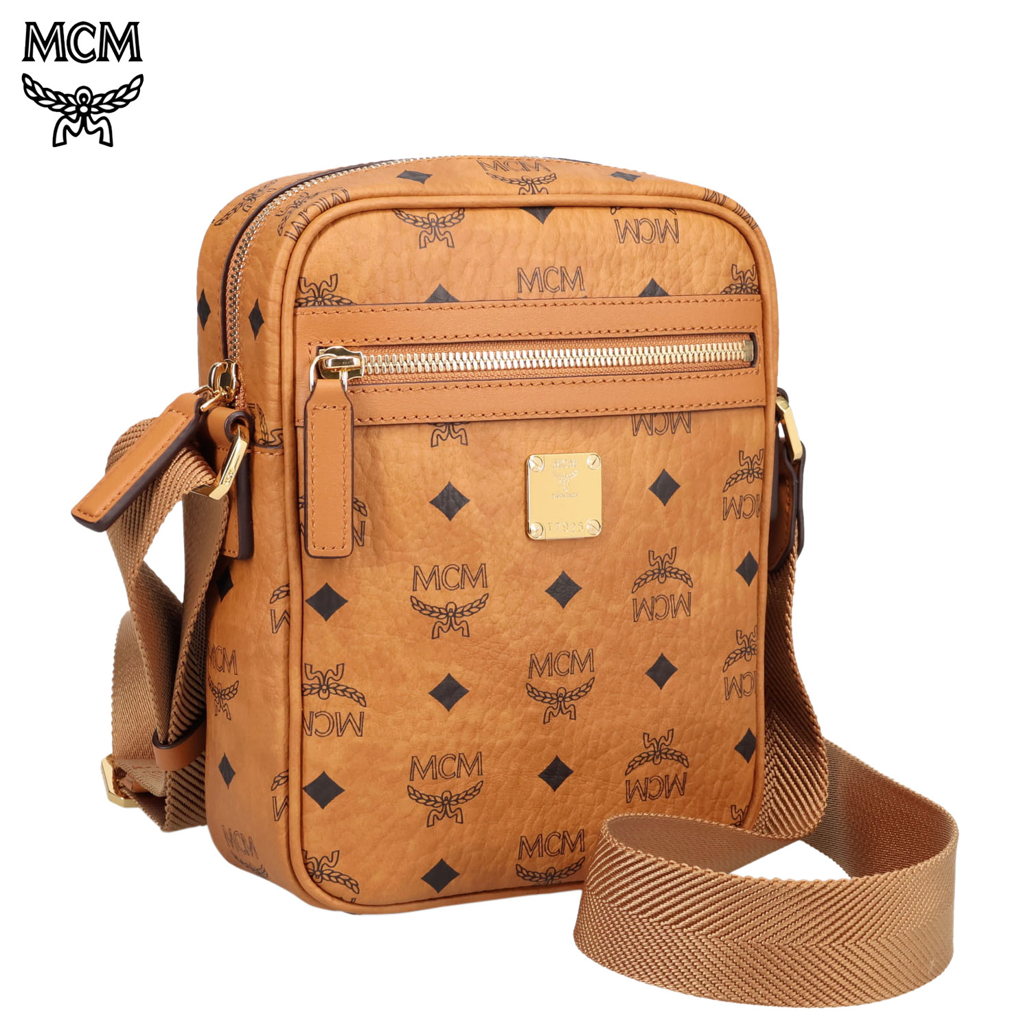 エムシーエム MCM バッグ ショルダーバッグ メンズ 斜めがけ 大人 軽量 VISETOS-MOTIF KLASSIK CROSSBODY BAG ブラウン MMRAAKC04 母の日