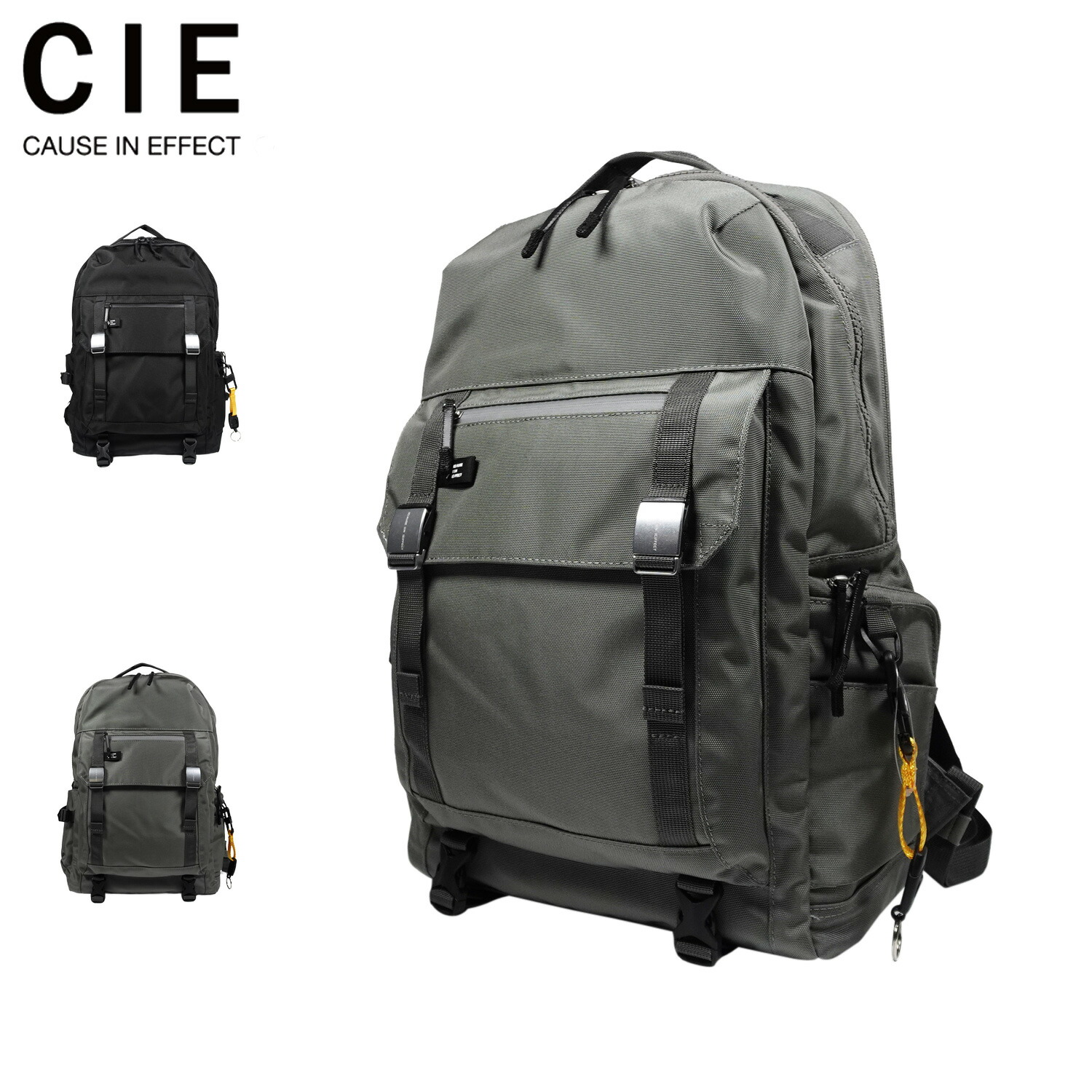 シー CIE バッグ リュック バックパック メンズ レディース 18L 軽量 撥水 通勤 ARISE BACKPACK -01 ブラック グレー 黒 202500