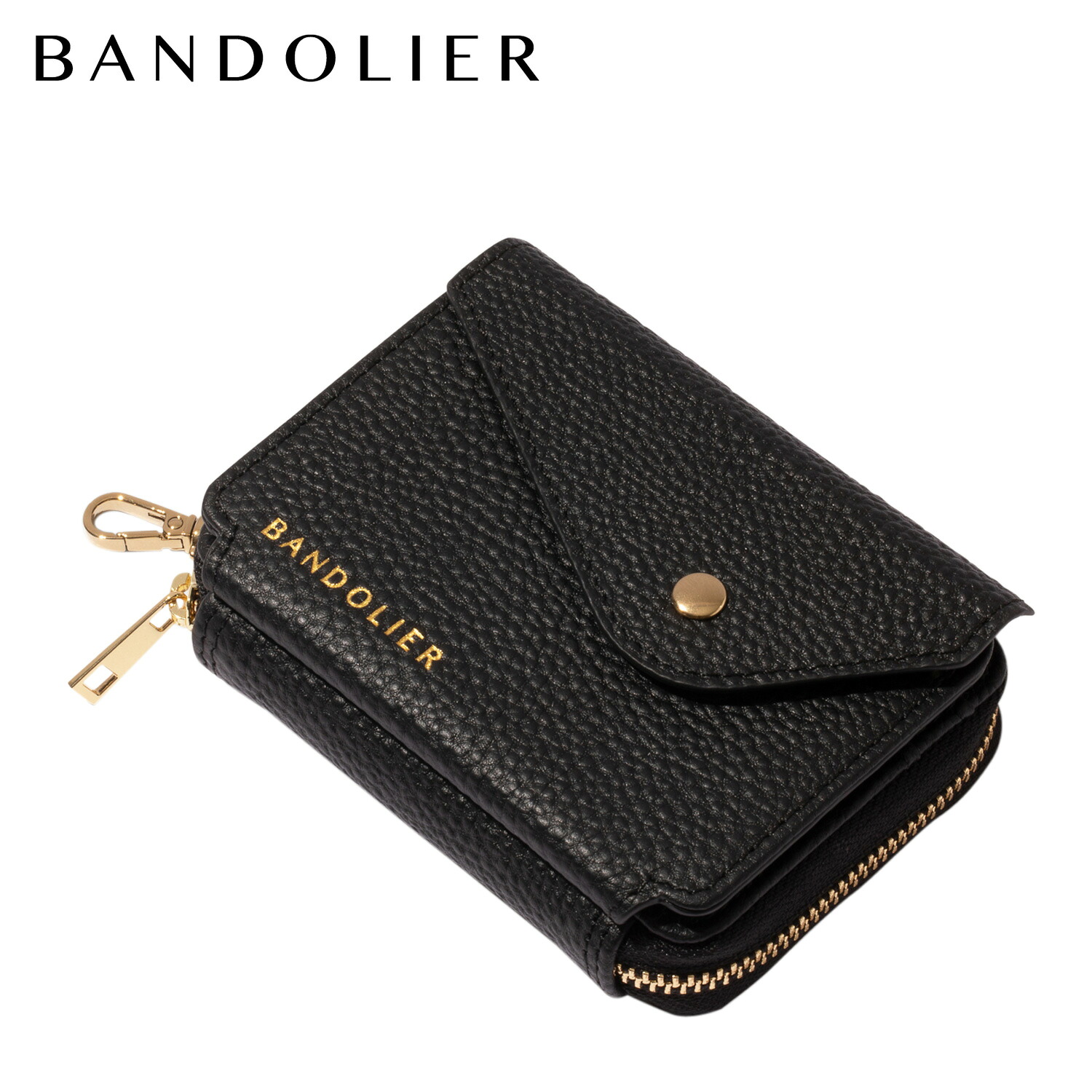 バンドリヤー BANDOLIER 財布 カードケース カードウォレット ミラー 手鏡 収納 ポケット ミラーマグネットウォレット メンズ レディース MIRROR MAGNET WALLET LARGE GOLD ブラック 黒 82MIR 母の日