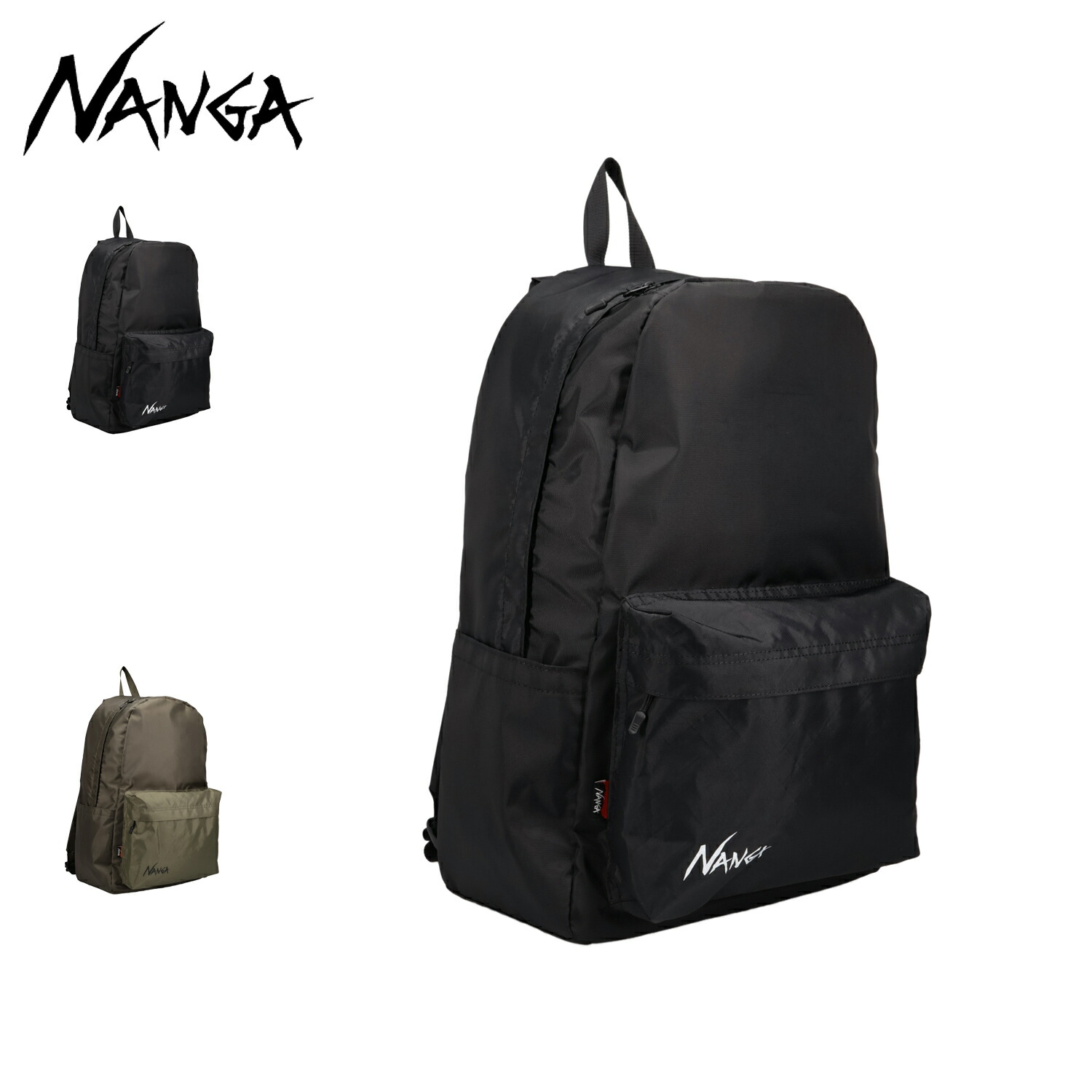 ナンガ NANGA リュック バックパック バッグ エコパック UR デイバッグ メンズ レディース 20L 2WAY 軽量 コンパクト 撥水 丈夫 ブラック カーキ 黒 N2542-3M306Z 母の日