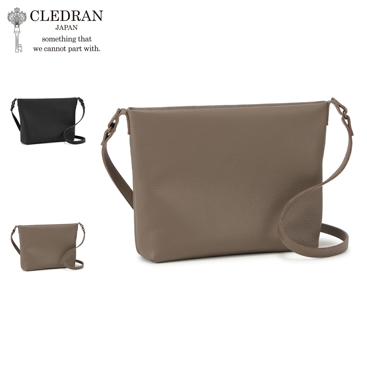 クレドラン CLEDRAN バッグ ショルダーバッグ レディース 斜めがけ 大人 軽量 小さめ 本革 SOU SHOULDER M ブラック ベージュ 黒 CL3422 母の日