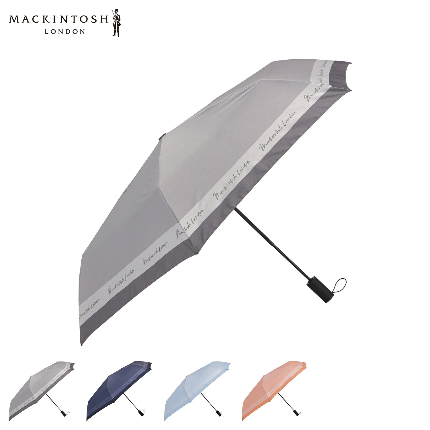 【最大1000円OFFクーポン発行中】 MACKINTOSH LONDON マッキントッシュロンドン 雨傘 折りたたみ傘 レディース 自動開閉 コンパクト 軽量 チャコール ネイビー サックス コーラル 1ML 17305｜シュガーオンラインショップ 8,470円