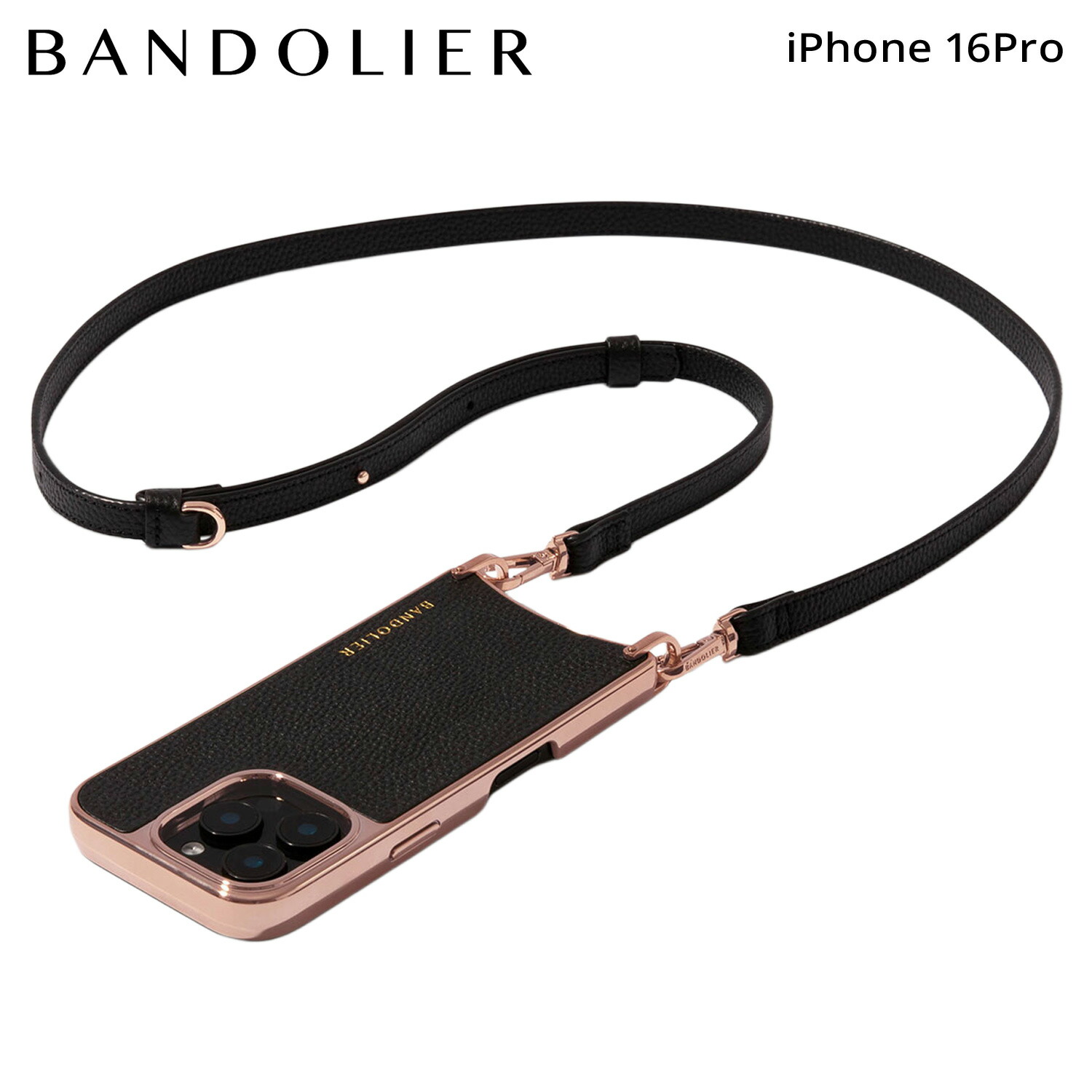 【最大1000円OFFクーポン発行中】 バンドリヤー BANDOLIER スマホショルダー iPhone16Pro スマホケース アイフォン レイナ ブラック ローズ メンズ レディース RAYNA BLACK ROSE ブラック 黒 12RAY1001|シュガーオンラインショップ