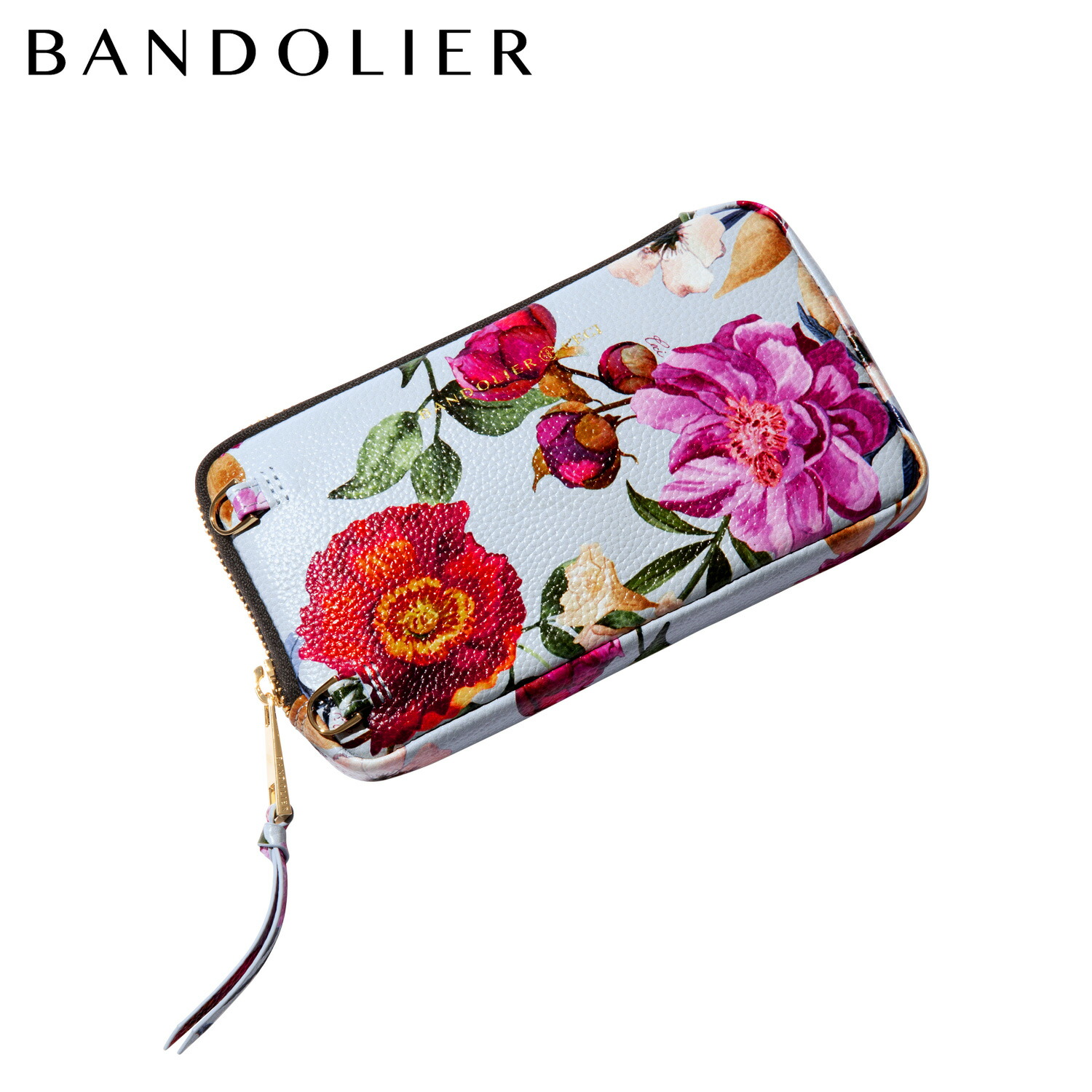 【最大1000円OFFクーポン発行中】 バンドリヤー BANDOLIER ポーチ スマホ 小物入れ エキスパンデット ブルー フローラル ポーチ メンズ レディース EXPANDED BLUE FLORAL POUCH ブルー 21GRA1602｜シュガーオンラインショップ