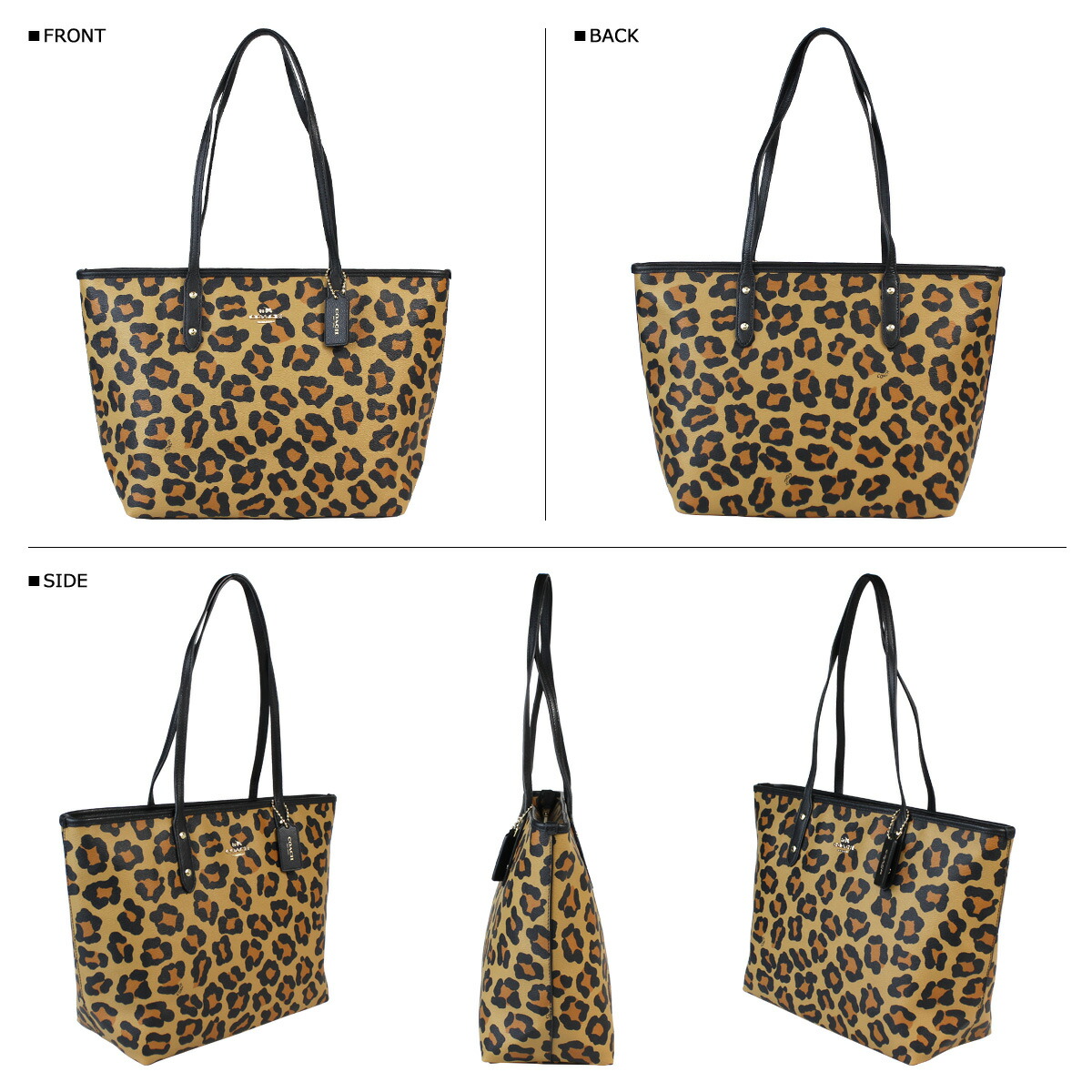 Sugar Online Coach Womens Tote Bag F36883 Neutral Ocelot Coach Womens Tote Bag F36883 Neutral Ocelot Print City Zip