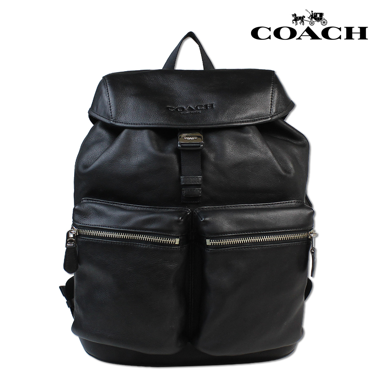 Sugar Online Shop: Coach COACH mens rucksack backpack F71728 black smooth leather v | Rakuten ...