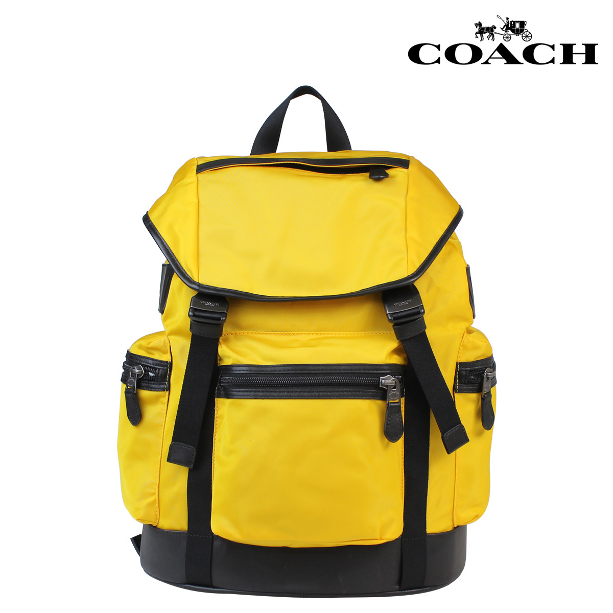 Sugar Online Shop: Coach COACH mens rucksack backpack F71884 banana nylon Trek Pack [12 / 1 new ...